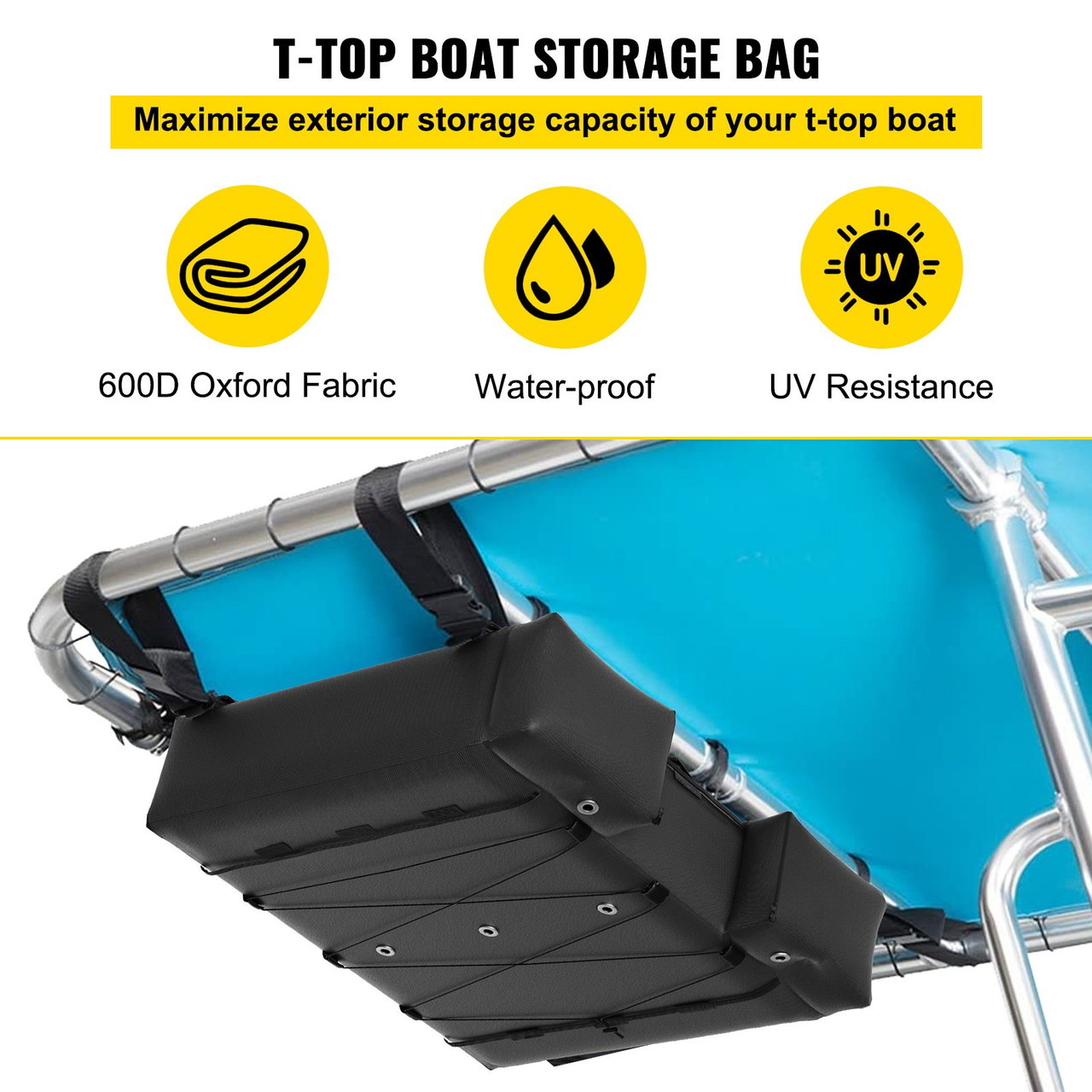 T- Top Boat Storage Bag Bimini Top Storage Bag for 4 Type II Life Jackets