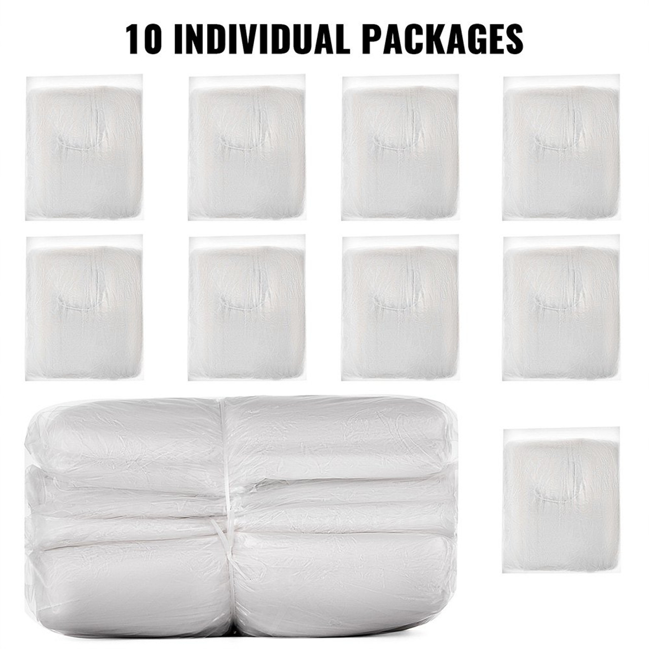 LOT 10pcs Clear Plastic Temporary Universal Disposable Car Cover 22' x 12' L VI