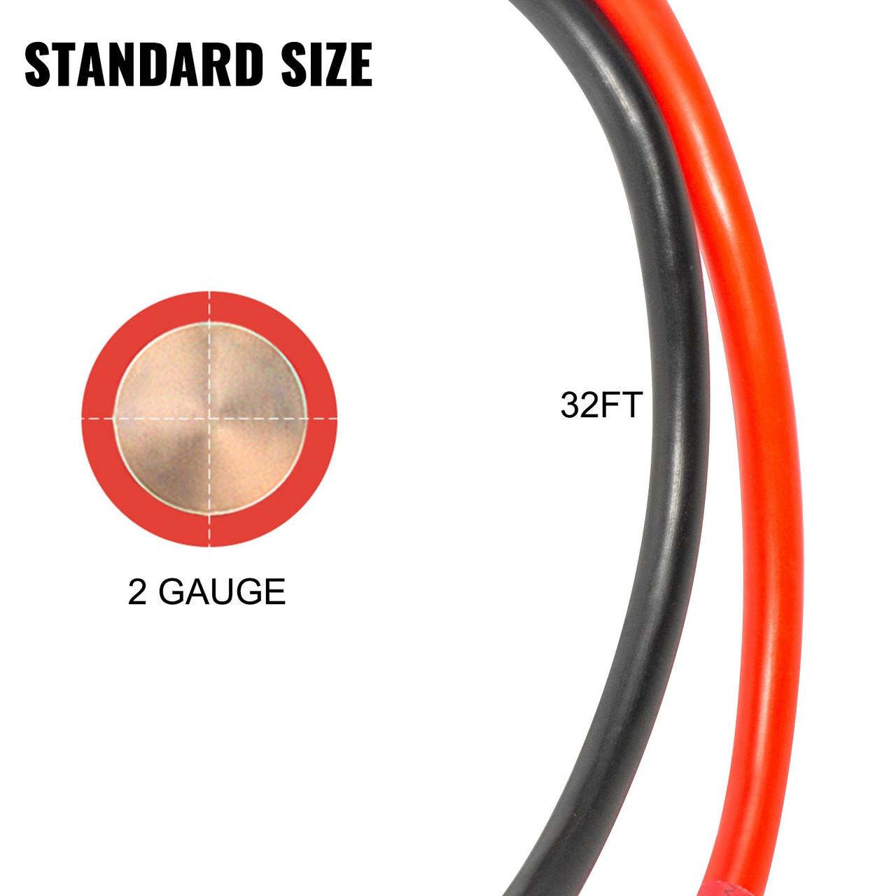 Winch Wiring Kit 2 Gauge 32 FT Winch Quick Connect Power Cable, Universal Hi-Amp Wiring Kit, Power Disconnect Jumper Cable Connector Kit, Winch Power Cable Kit for Trailer/Truck Winch/ATV