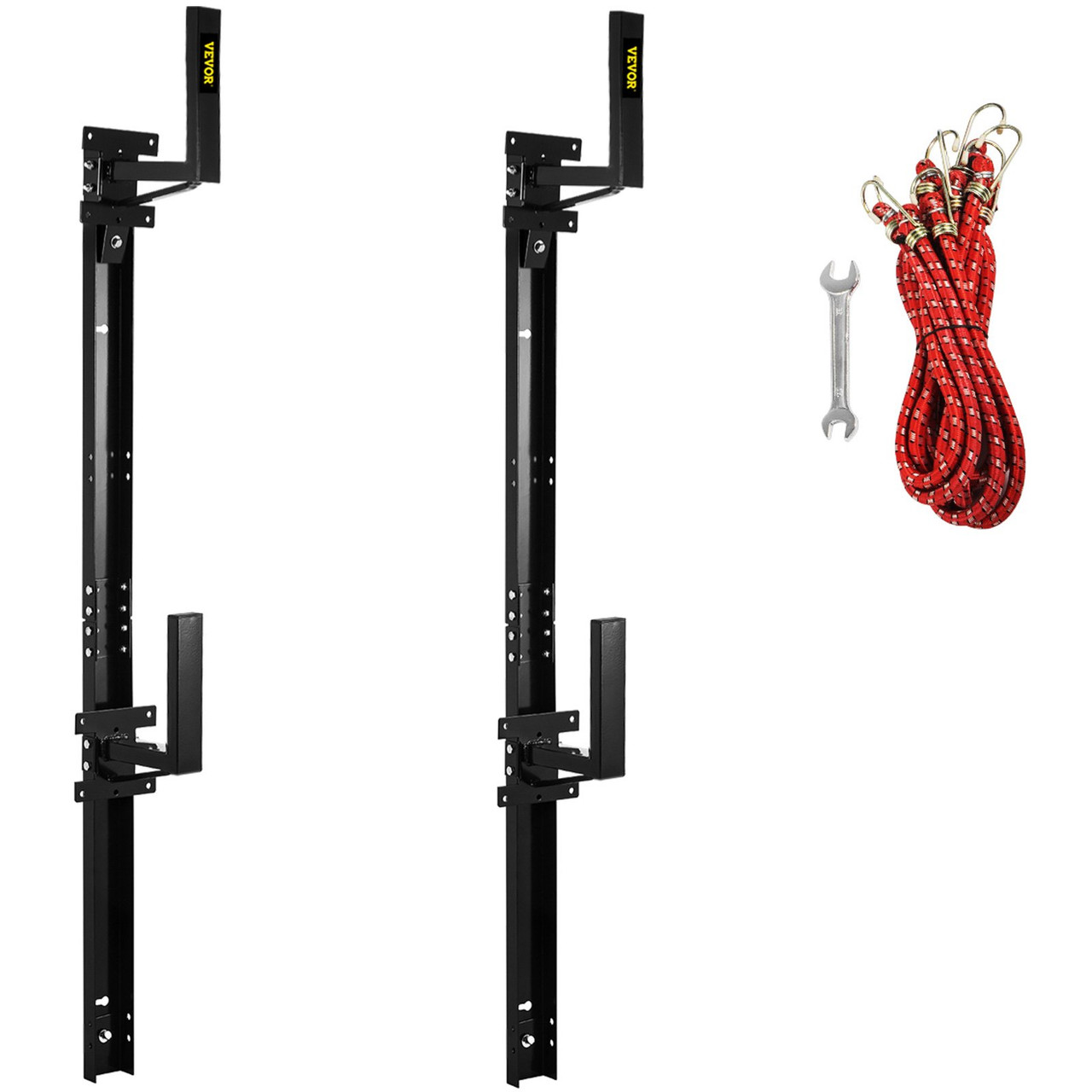 Side Ladder Rack Trailer Ladder Rack 2 PCS Adjustable Exterior Wall Mount