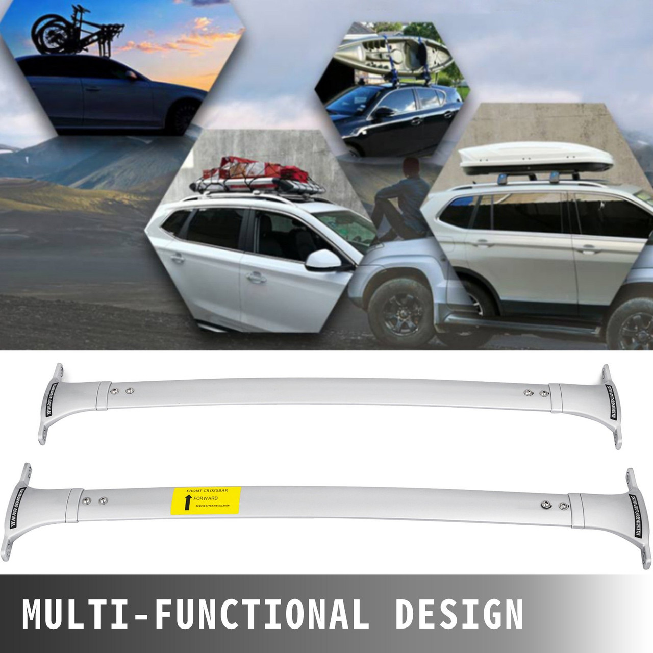 Cross Bar fit for Infiniti QX56 QX80 2011-2020 Crossbar Roof Rail Rack Aluminum