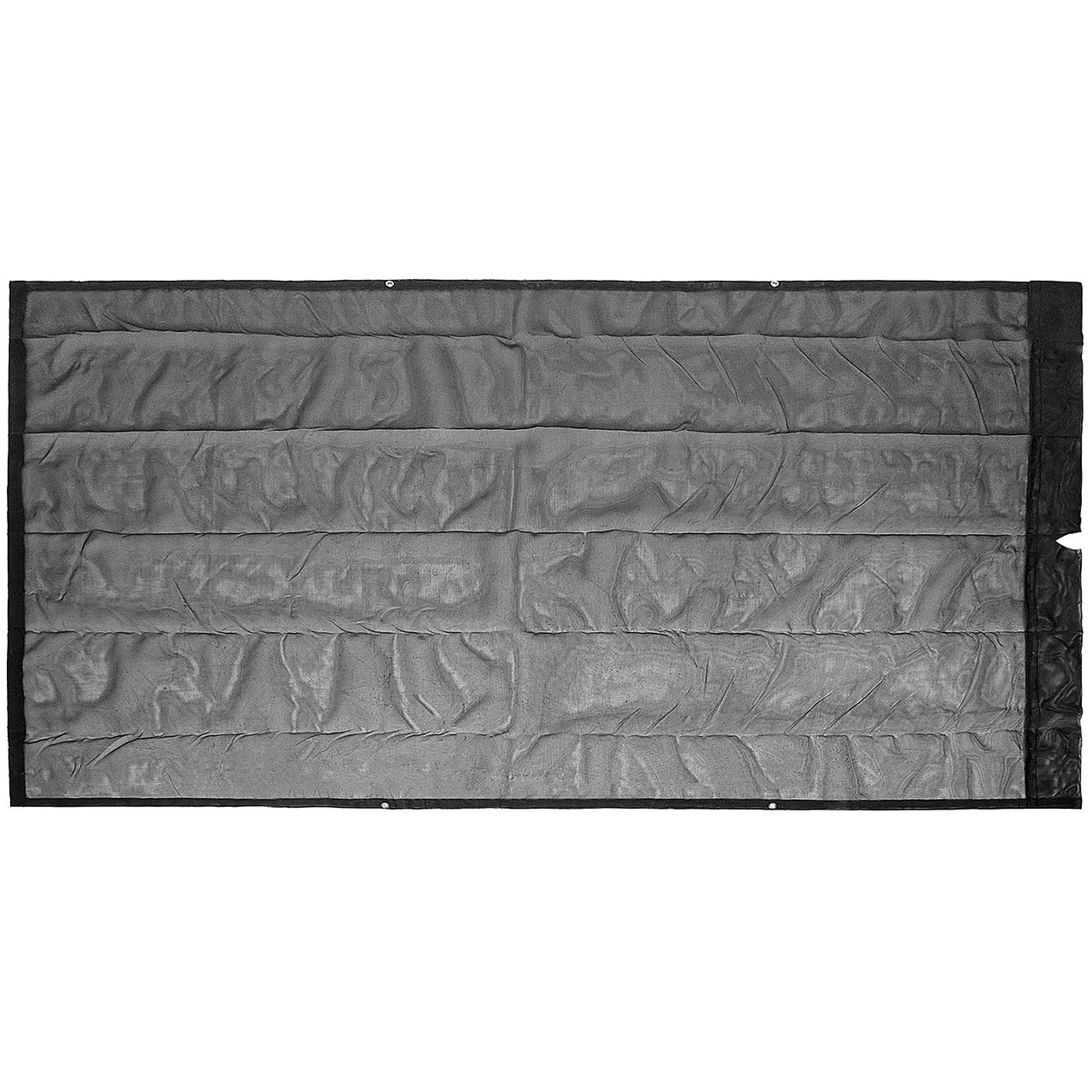 Dump Truck Mesh Tarp 7.6'X18', Black Mesh Tarp with Grommets, Heavy Duty Mesh Tarp with 6'' Pocket Opening Shade, PVC Coated Trailer Tarp, for Truck Bed Cover