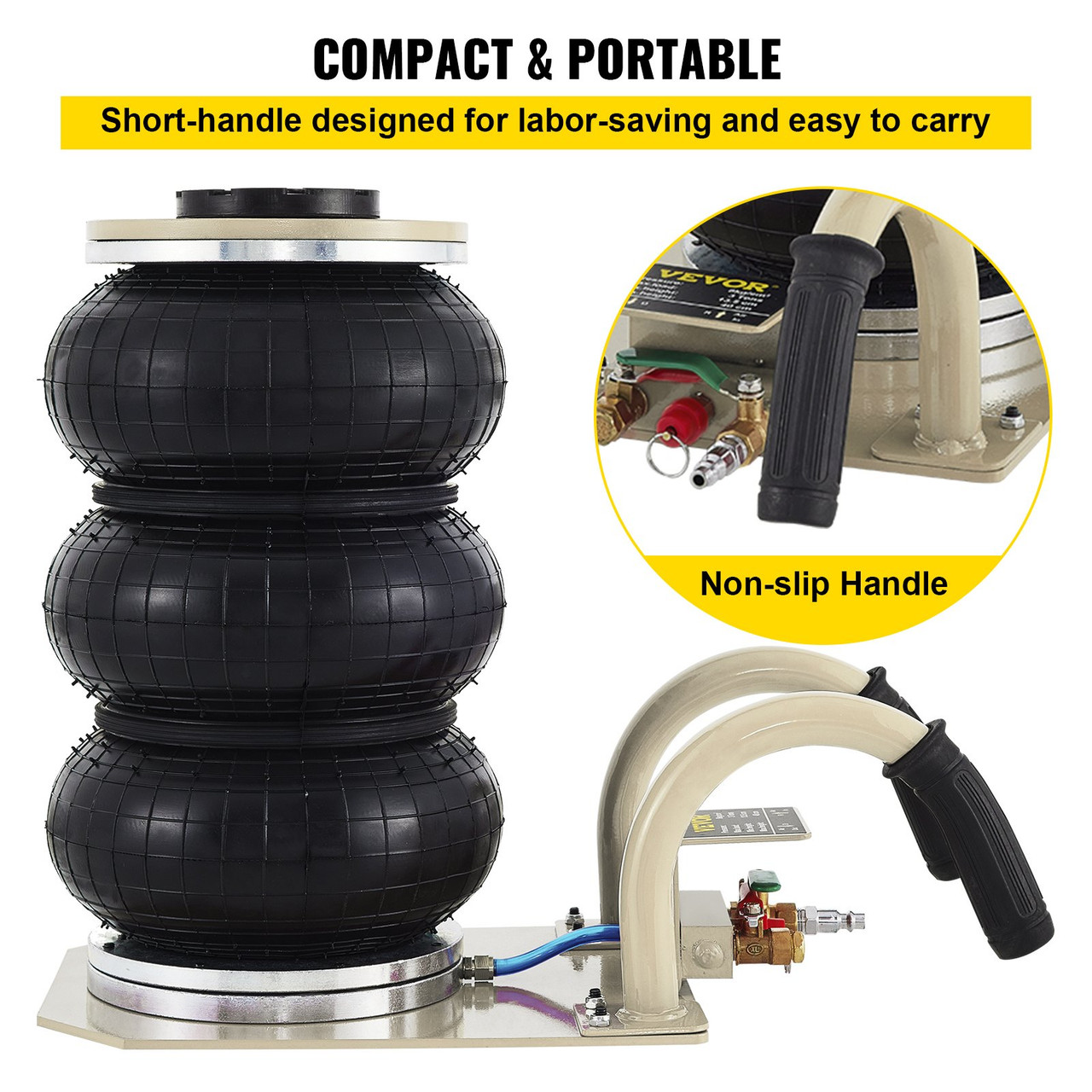 Pneumatic Jack Car Air Jack 3 Ton Triple Bag Air Jack 6600LBS