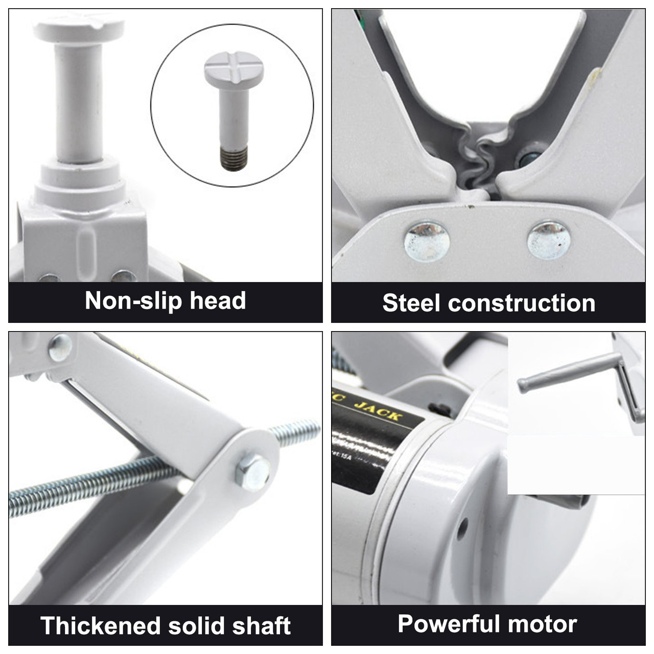 Electric Car Jack 3 Ton 12V Floor Jack, All-in-One Electric Scissor Jack, 120-370/170-420MM Lifting Range Scissor Lift Jack, Automatic Car Repair Tool with Tool Case, for Sedans and SUV Repair