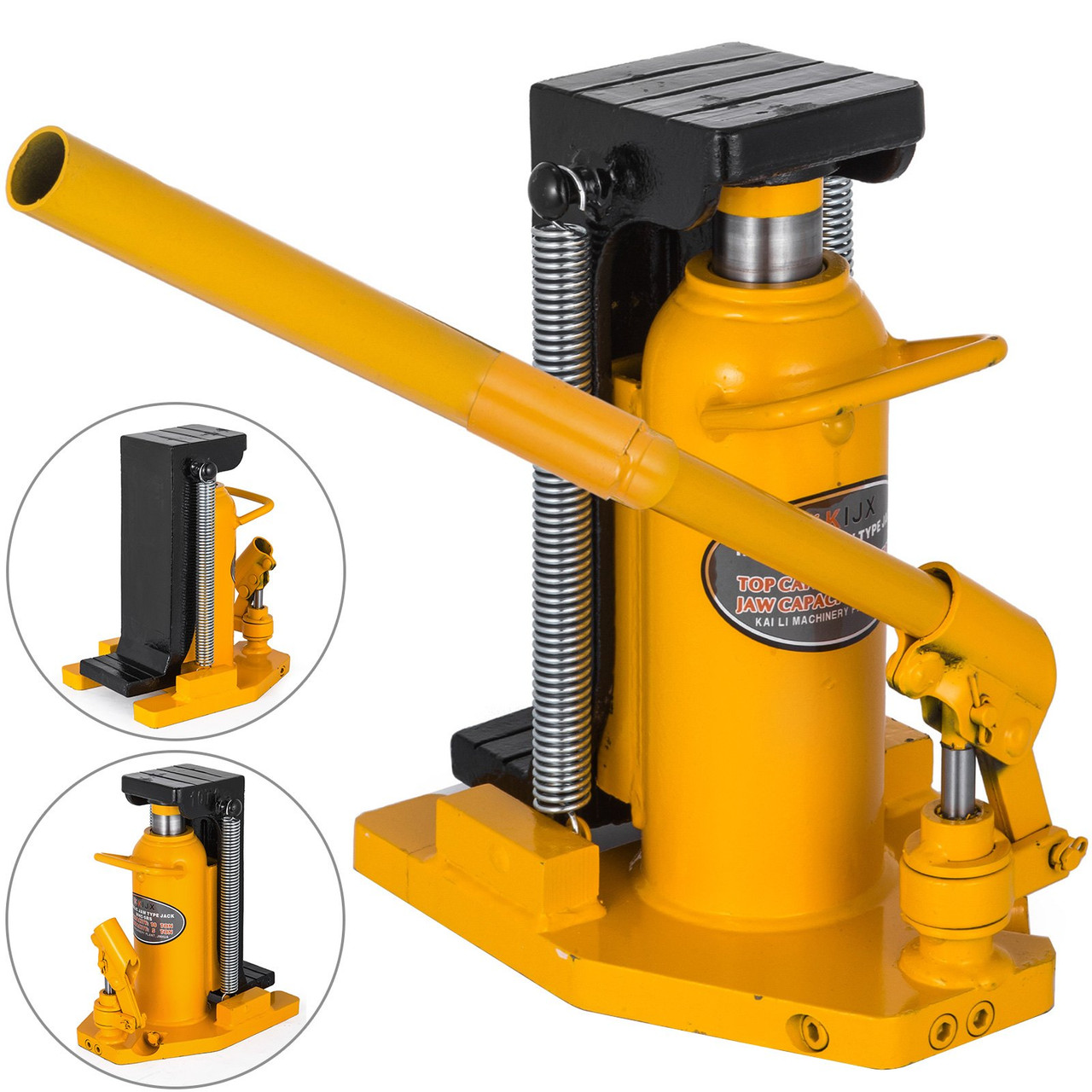 Toe Jack Hydraulic Toe Jack 20 Ton Manual 44092lb Heavy Duty Auto Truck RV Repair Lift Tools
