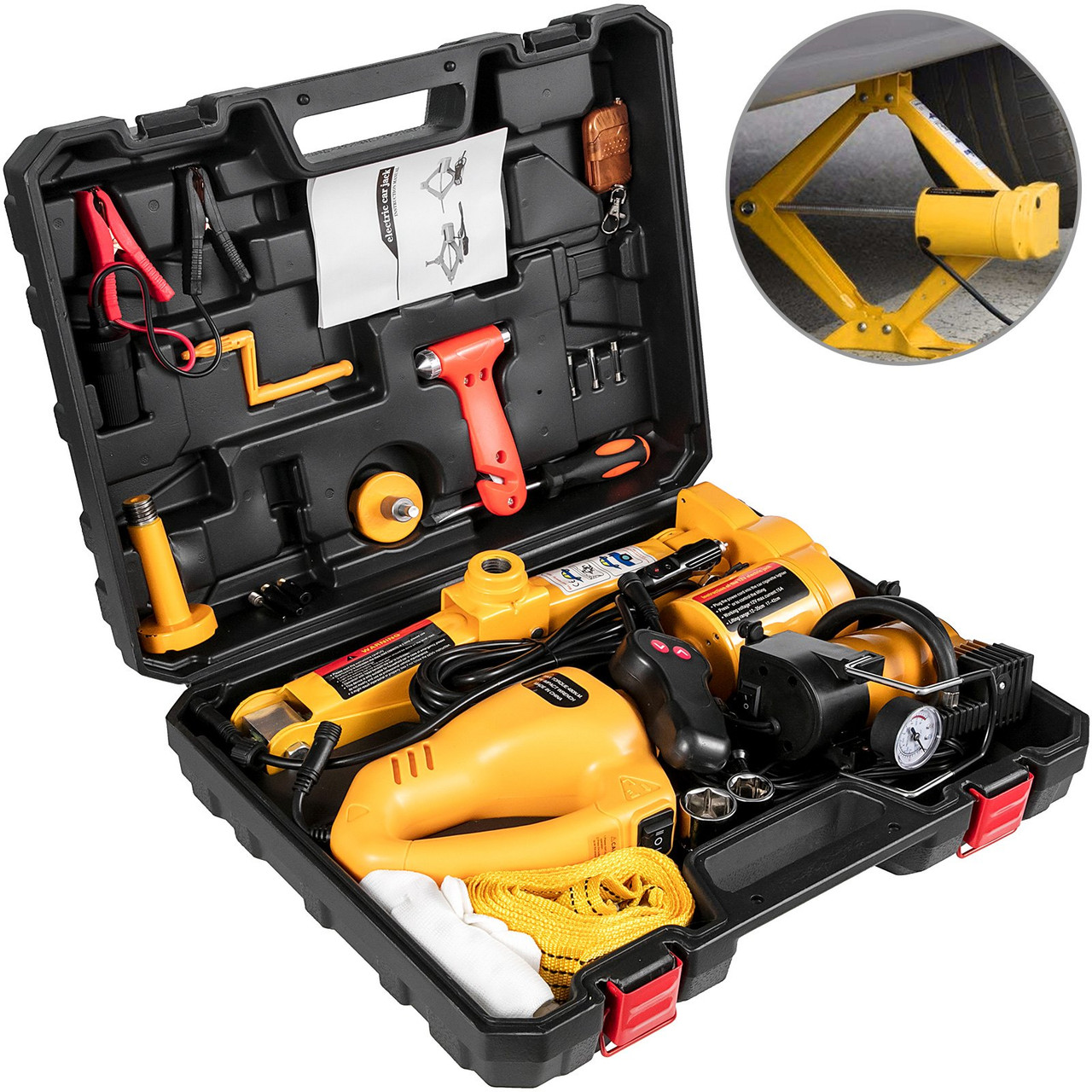 3 Ton Automotive Electric Scissor Car Jack Lift 12v Comie 6600lbs