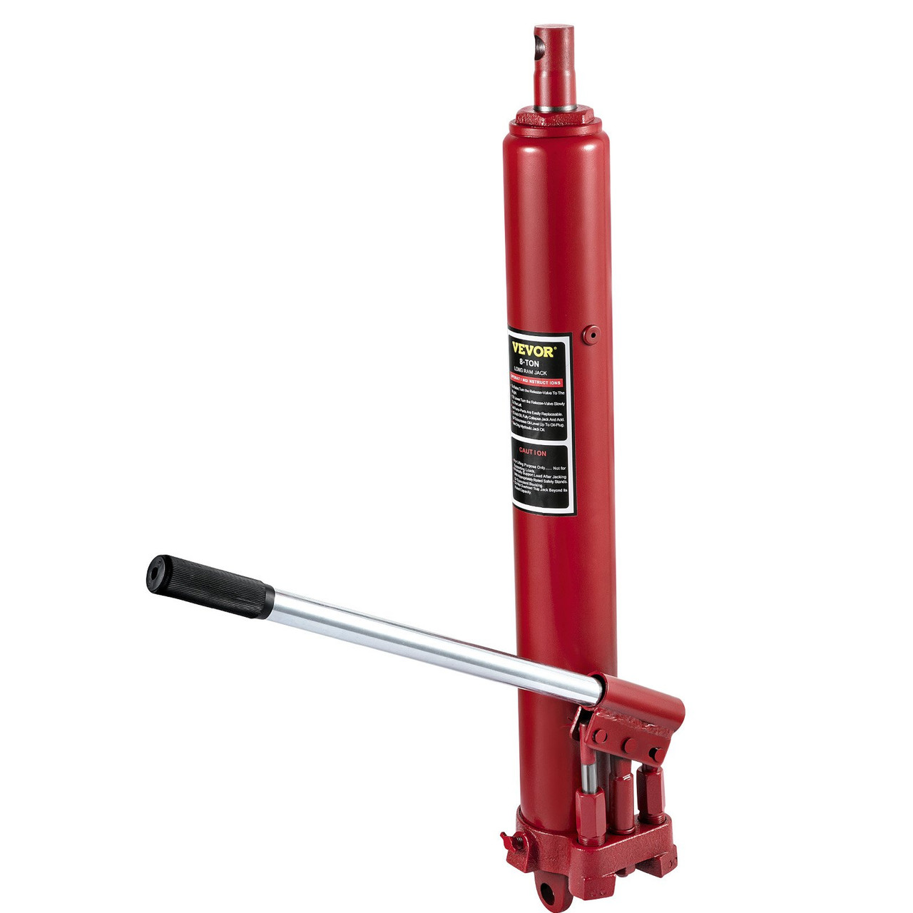 Hydraulic Long Ram Jack Manual Dual Pump 8 Ton Engine Lift Cherry Picker