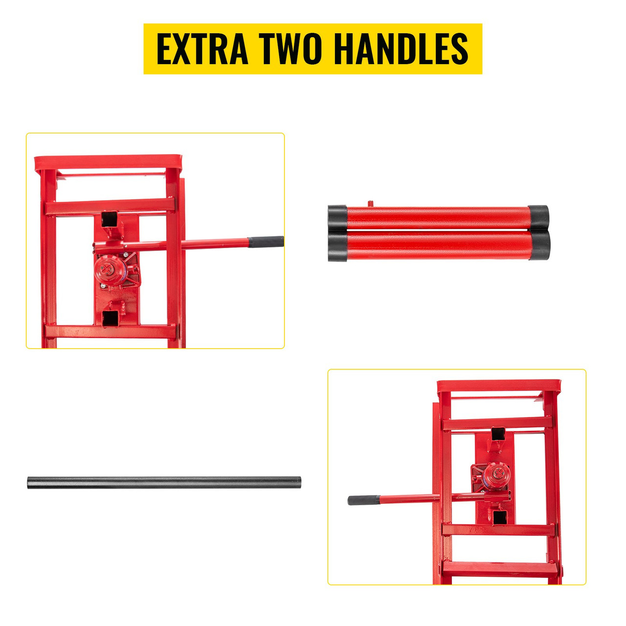 Hydraulic Car Rampshydraulic Vertical Ramps 5t/11000lbs Low Profile 1pcs In Red