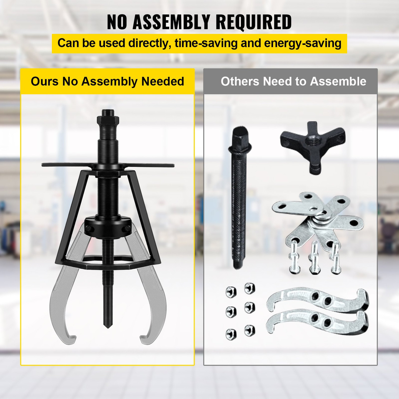 Gear Puller 2 Jaw Puller, 6 Ton/13224 LBS Capacity Manual Puller, 14-3/5"-21-1/2" Spread Reach and 3-1/5"-10-3/5" Spread Range, 14-1/2" Overall Length Gear Removal Tools For Slide Gears, Pulleys