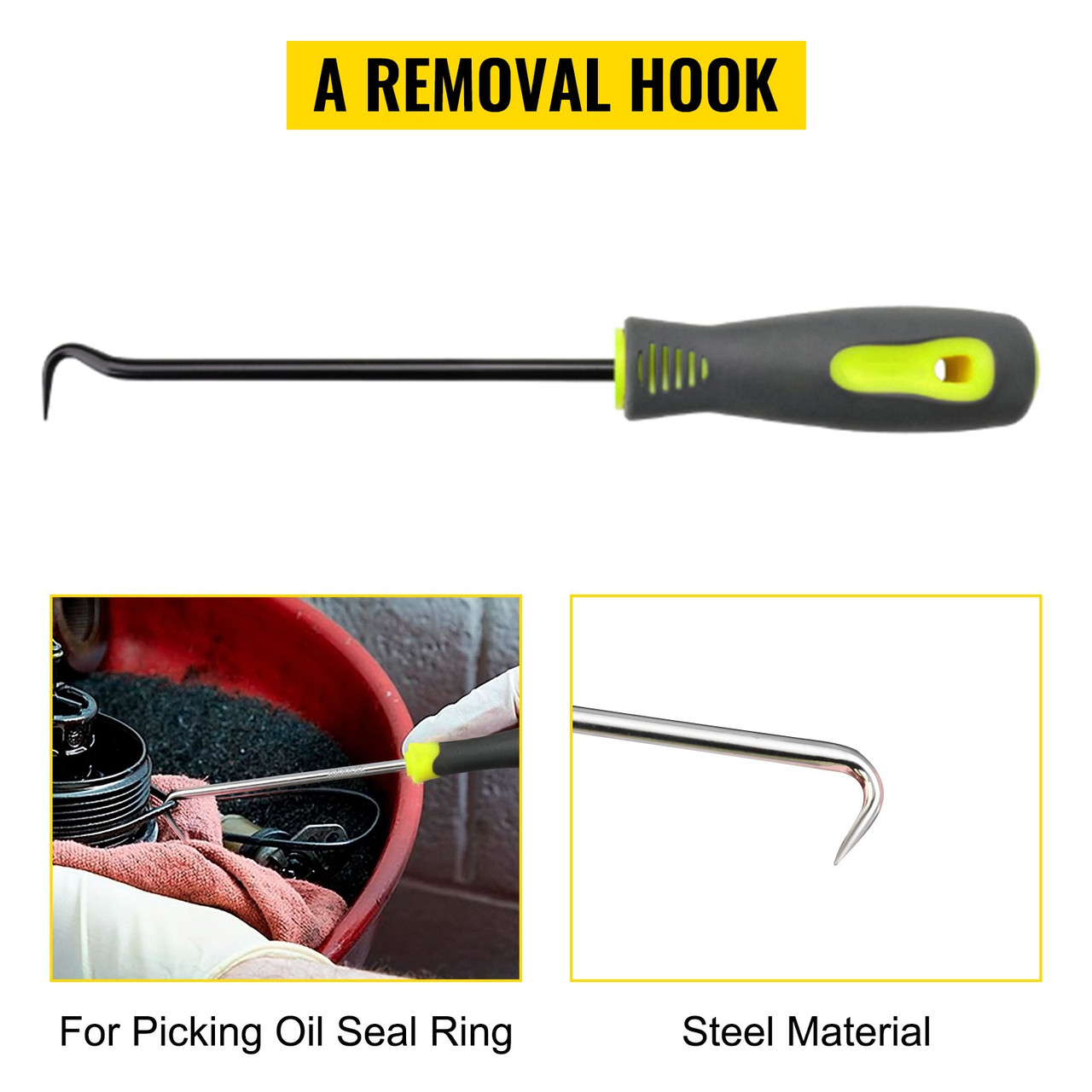 U Joint Puller, Class 1-3 Universal Joint Puller, 1.0" - 1.25" Automotive U Joint Puller, U Joint Removal Tool with Removal Hook Set, Heavy-Duty Steel Material U-Joint Remover Cup Puller Tool