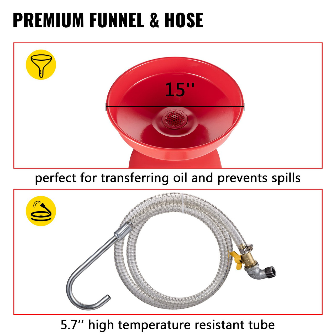 Waste Oil Drain Tank 20 Gallon Portable Oil Drain Air Operated