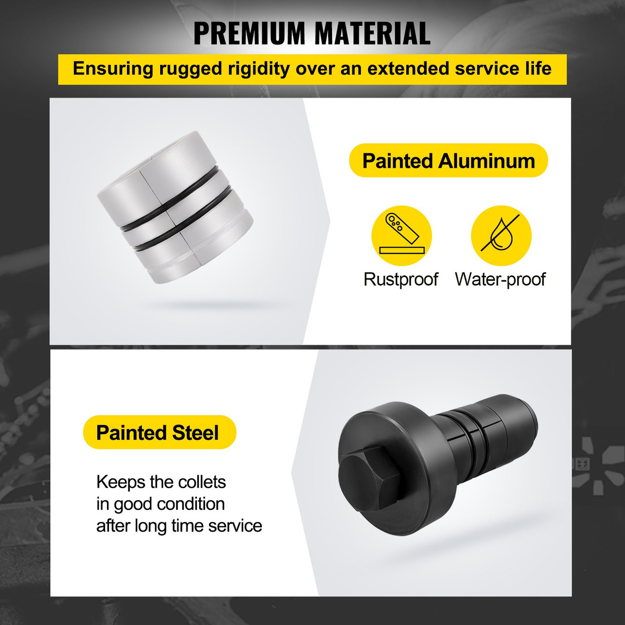 Pipe Stretcher Kit, Exhaust Pipe Stretcher Kit 1-5/8" to 4-1/4", Exhaust Pipe Expander Kit for Tail Pipe Tube, Exhaust Pipe Expander Tool w/Storing Case, 7 Pcs Pipe Expander, Exhaust Stretcher