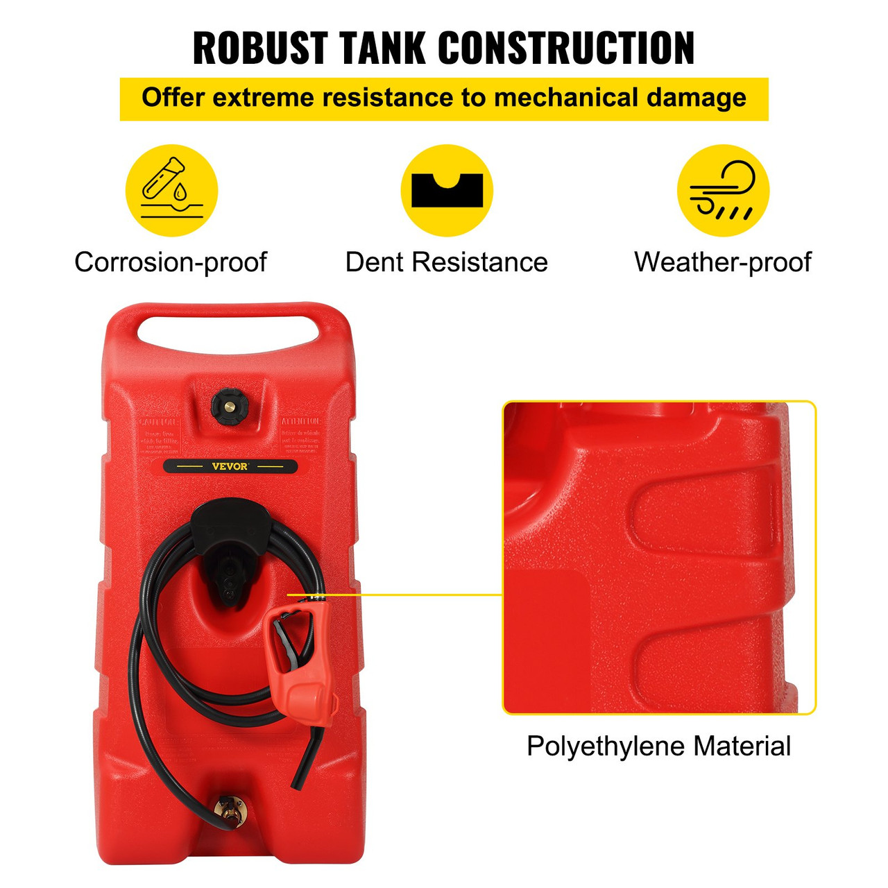 Fuel Caddy Portable Fuel Storage Tank 25 Gallon On-Wheels with Siphon Pump
