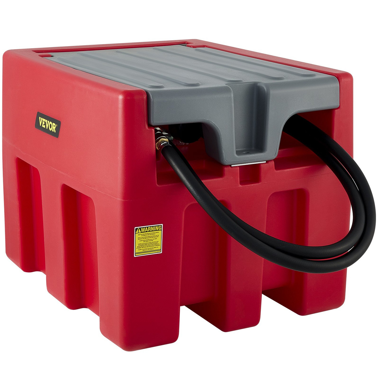 Portable Diesel Tank Diesel Fuel Tank 58 Gl, w/ 12V Transfer Pump, Red