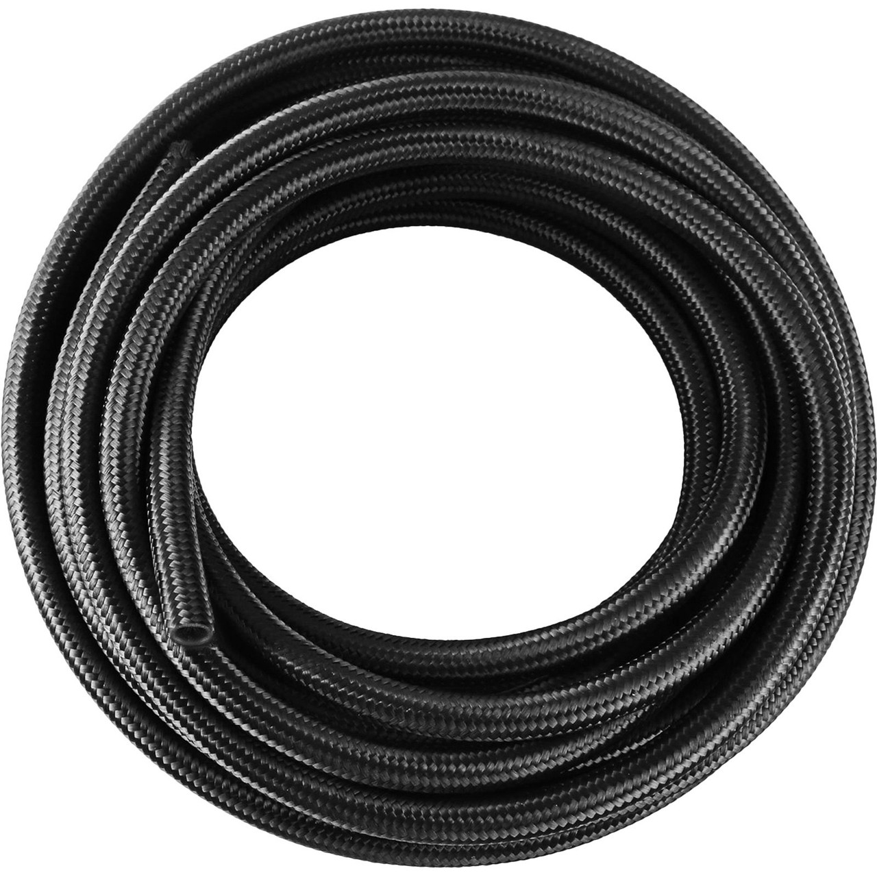 AN6 Nylon Stainless Steel Braided Fuel Hose Fuel Adapter Kit Oil Line 32.8FT