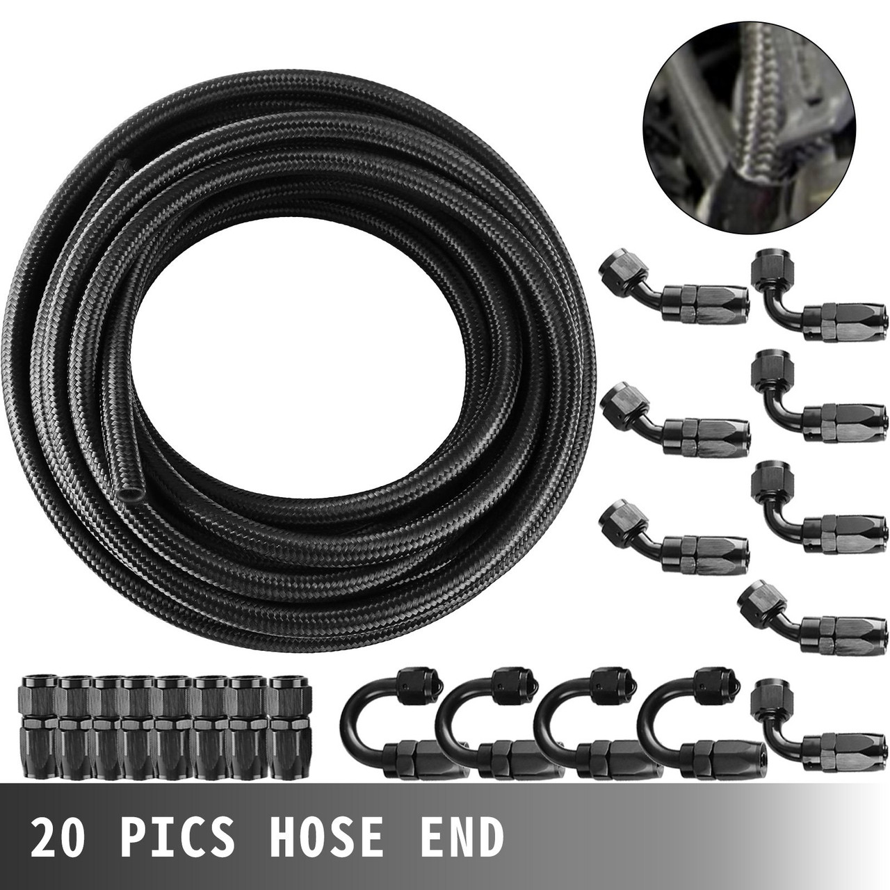 3/8ID Fuel Line Hose 33' NBR Transmission Cooler High-Pressure Injection  Hose