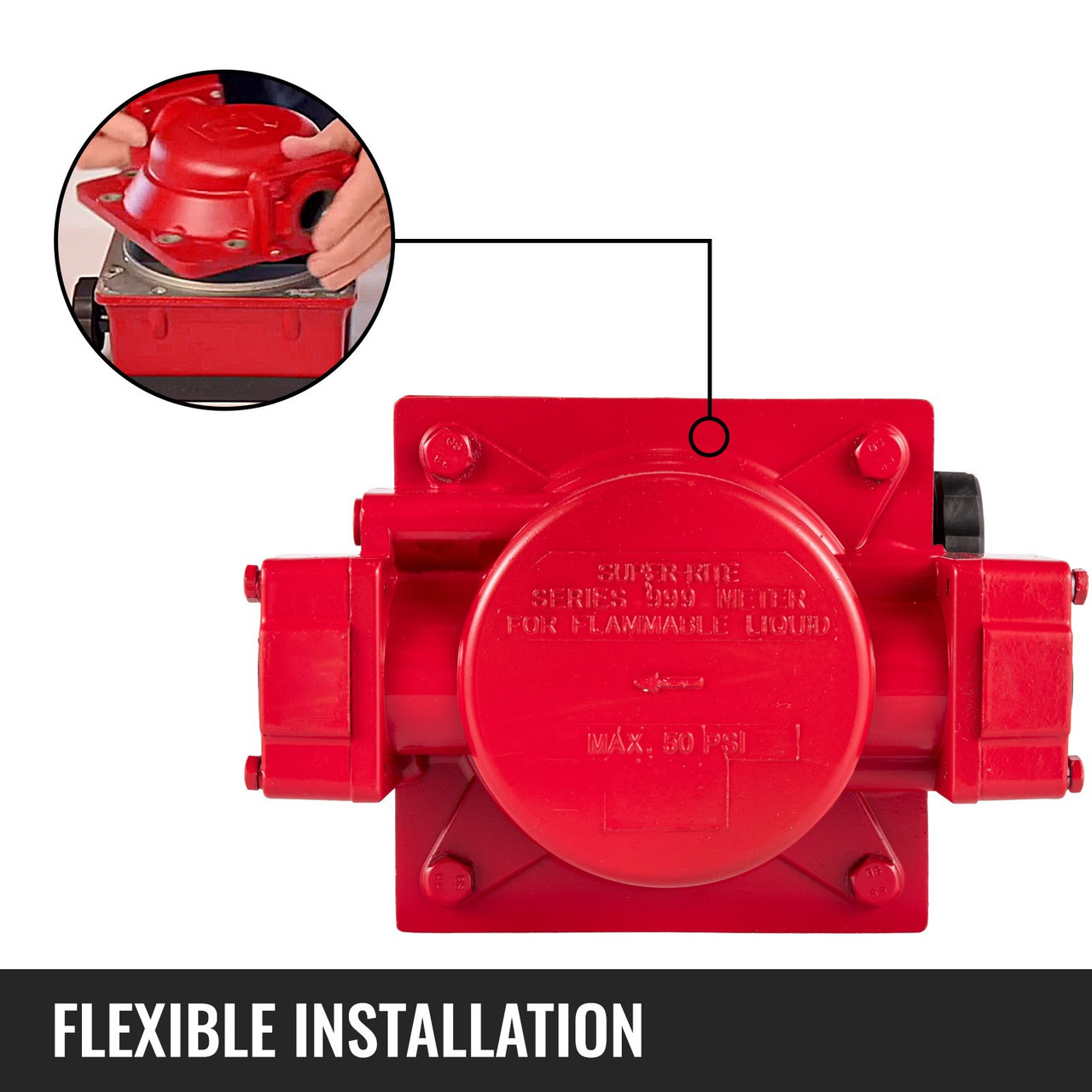 Mechanical Fuel Meter 40 GPM Fuel Flow Meter 4-Digital Batch Display Fuel Transfer Meter 1 Inch Diesel Fuel Flow Meter All Fuel Transfer Pumps Gasoline Flow Meter