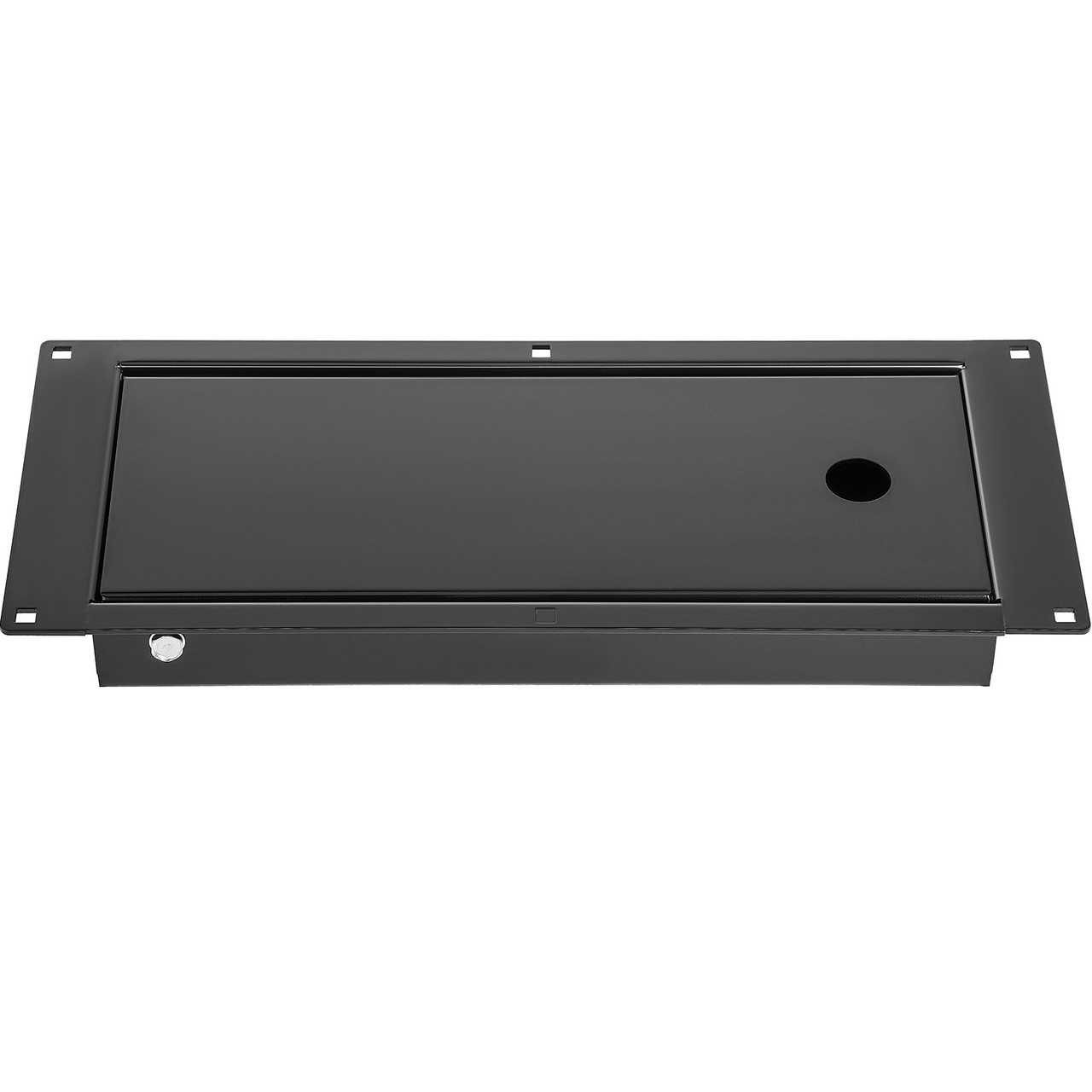 Recessed Motorcycle Trailer Wheel Chock 24" Foldable Steel Front Stand