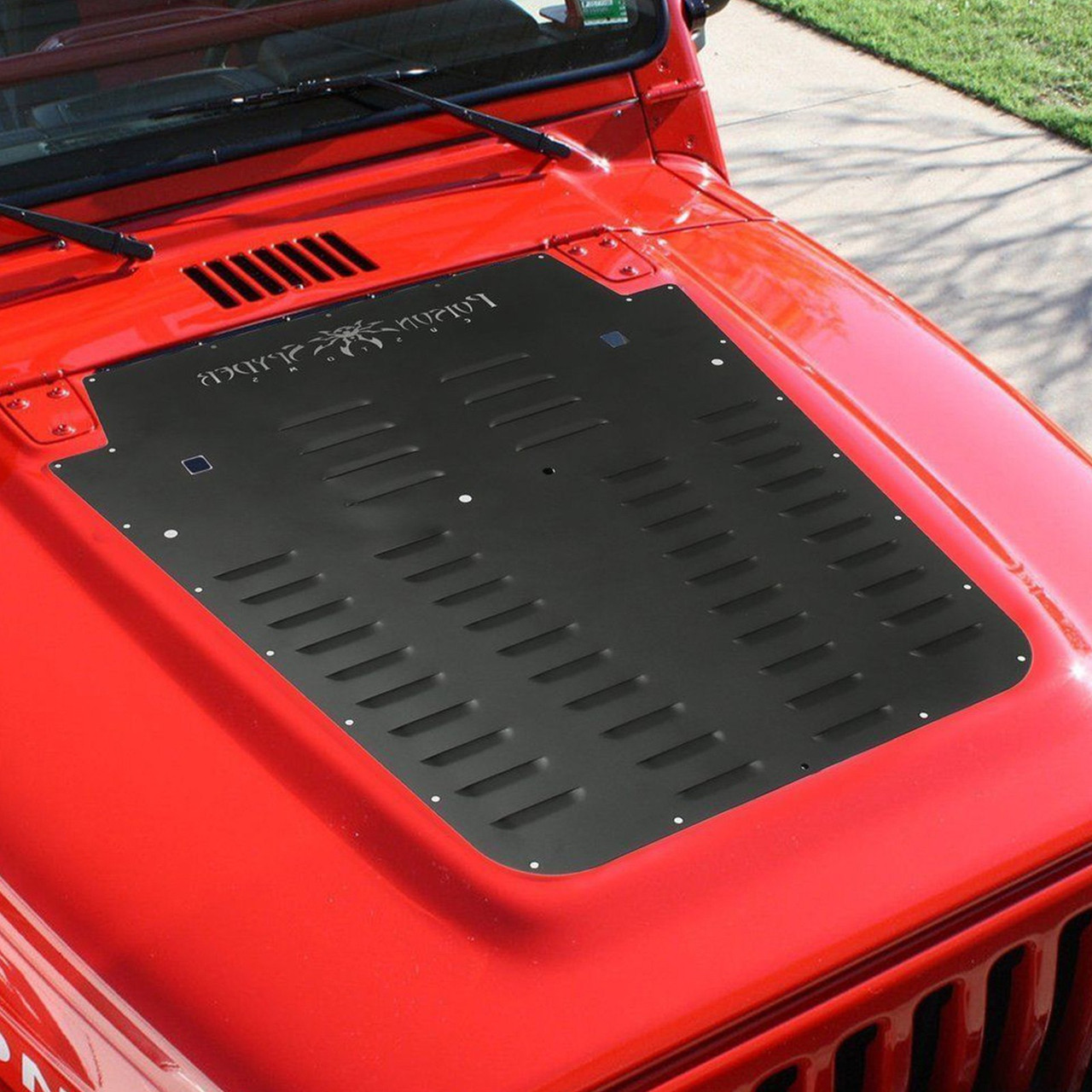 Vented Hood Louver-Original Powdercoat for 07-18 Jeep Wrangler JK