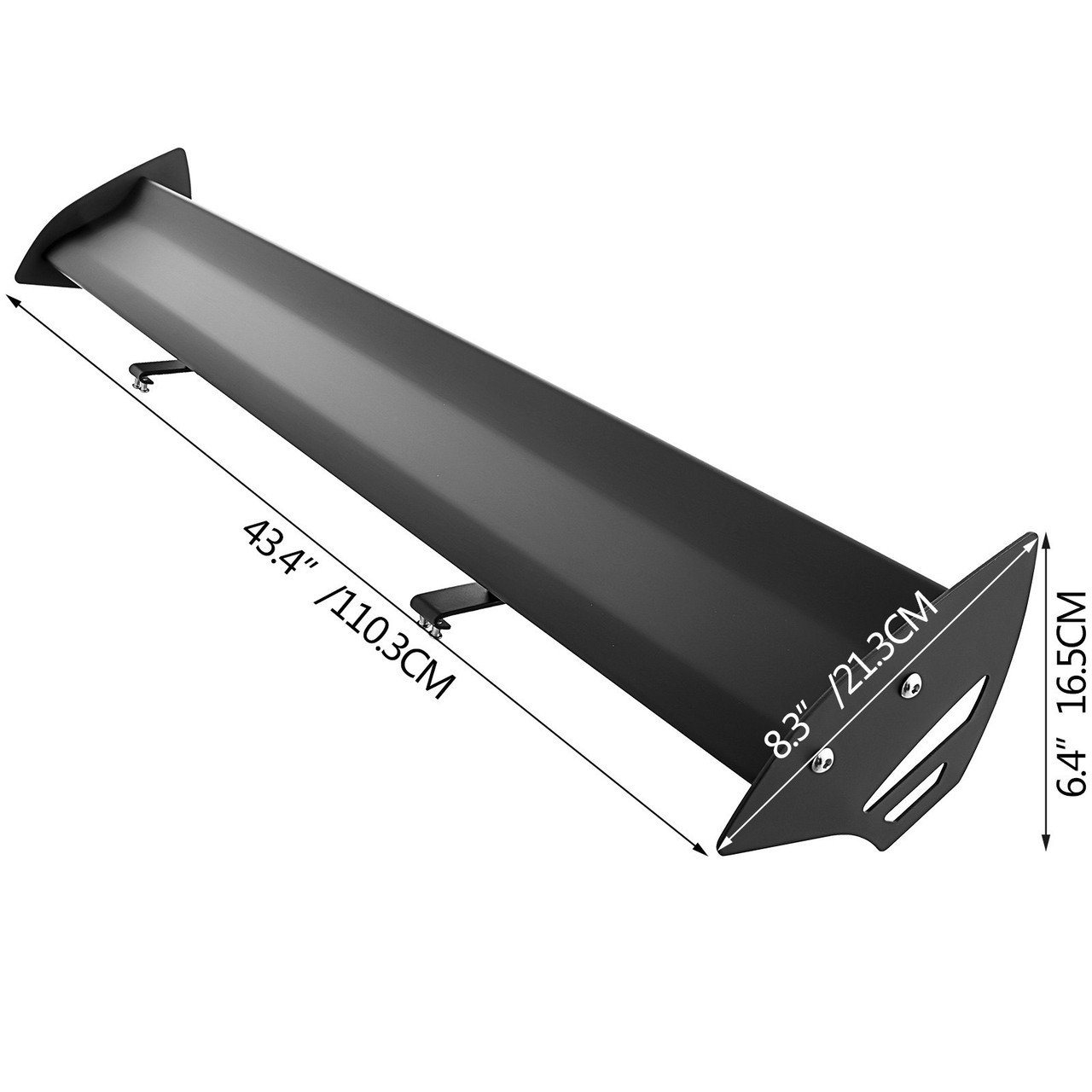 Universal GT Wing Spoiler 110CM Lightweight Aluminum Rear Spoiler Wing Adjustable Single Deck