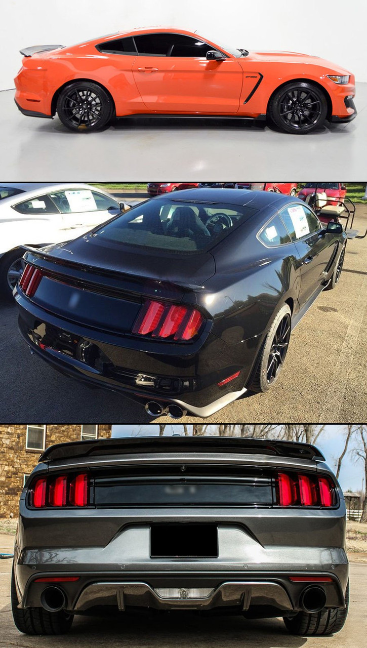 For 2015-17 Ford Mustang GT350 Track Pack Style Carbon Fiber Trunk Spoiler Wing