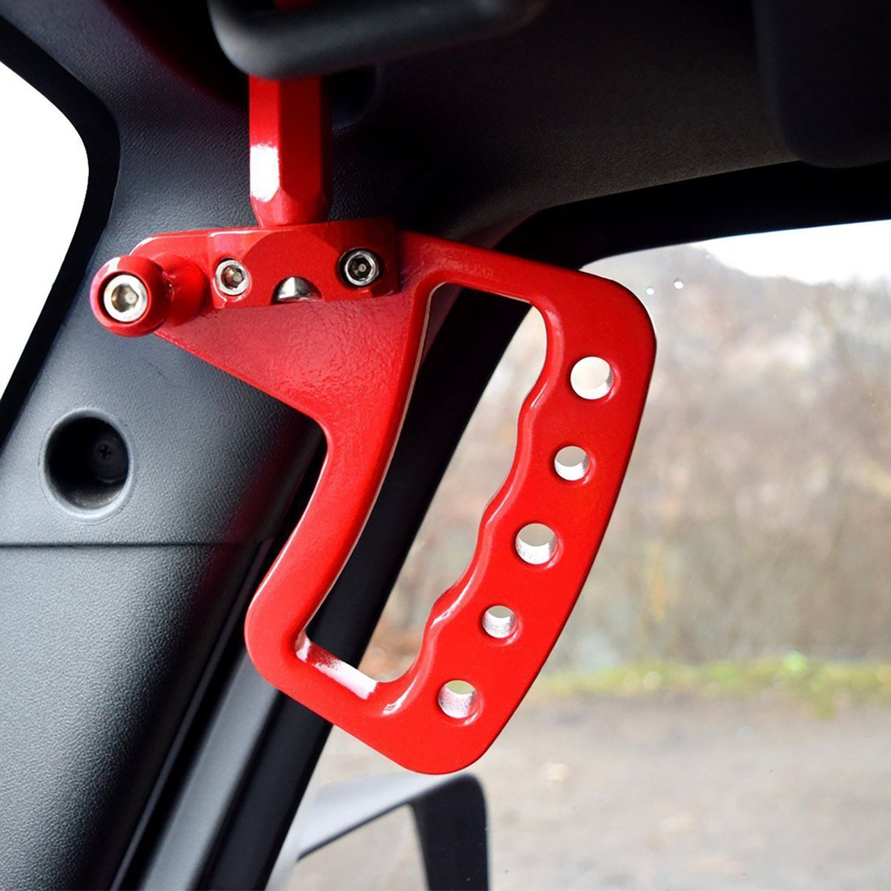 Upgraded Red Front & Rear Grab Bar Handles 2007-2017 Jeep Wrangler JK New