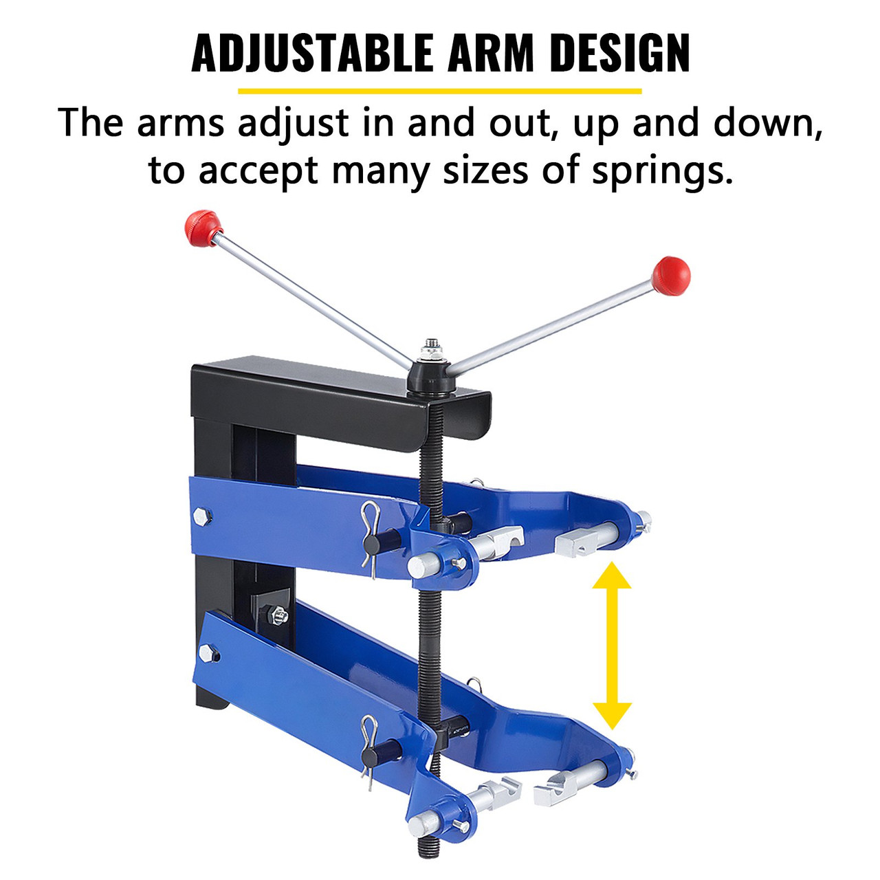 Strut Compressor 45# Steel Spring Compressor, Universal Fit Heavy Duty Strut Spring Compressor, Thick Compression Arms Spring Compressor Tool, Auto Equipment Tool for Car Repairing