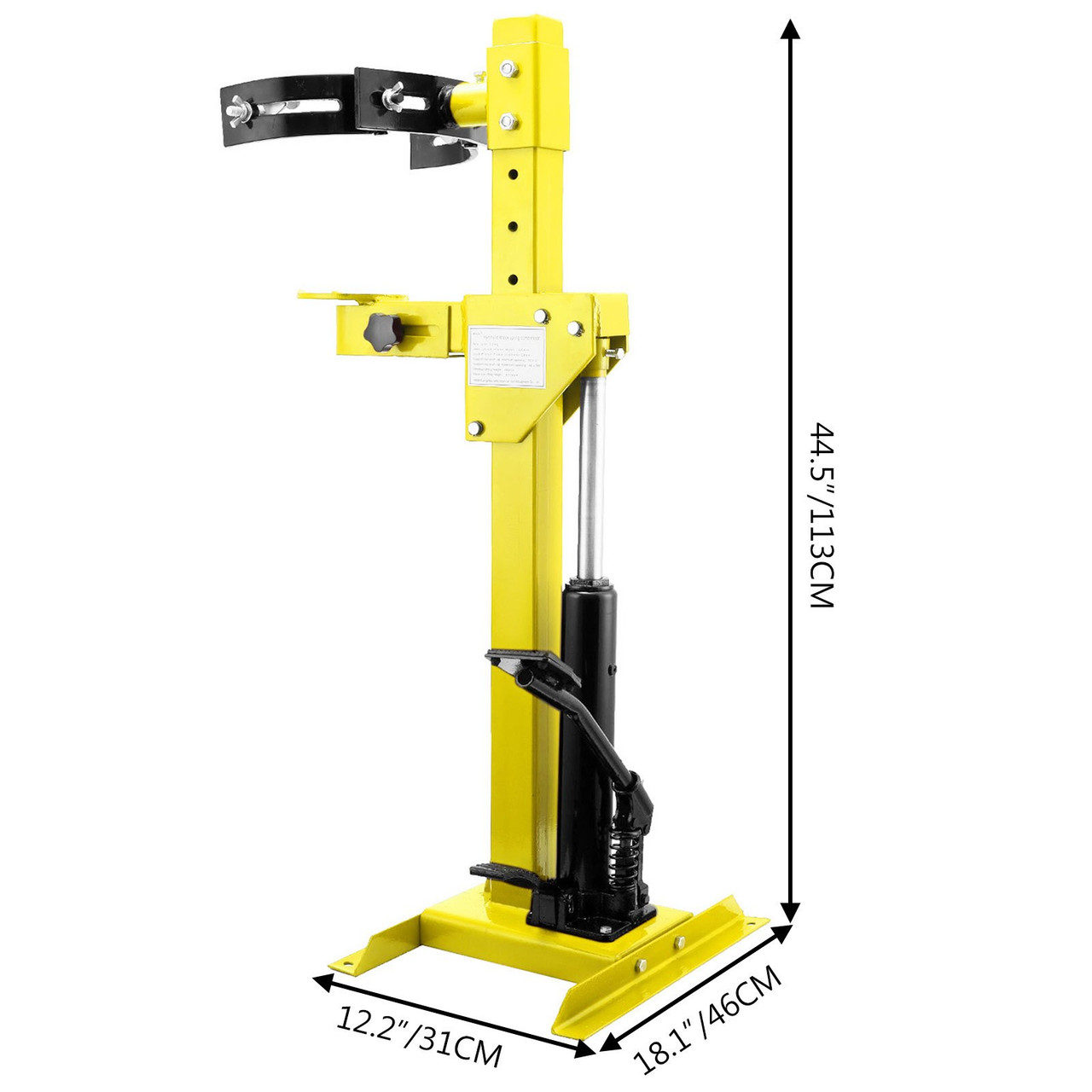 Hydraulic Spring Compressor 2200lbs Auto Strut Spring Compressor 10.2-25.4cm/4in-10in Spring Size