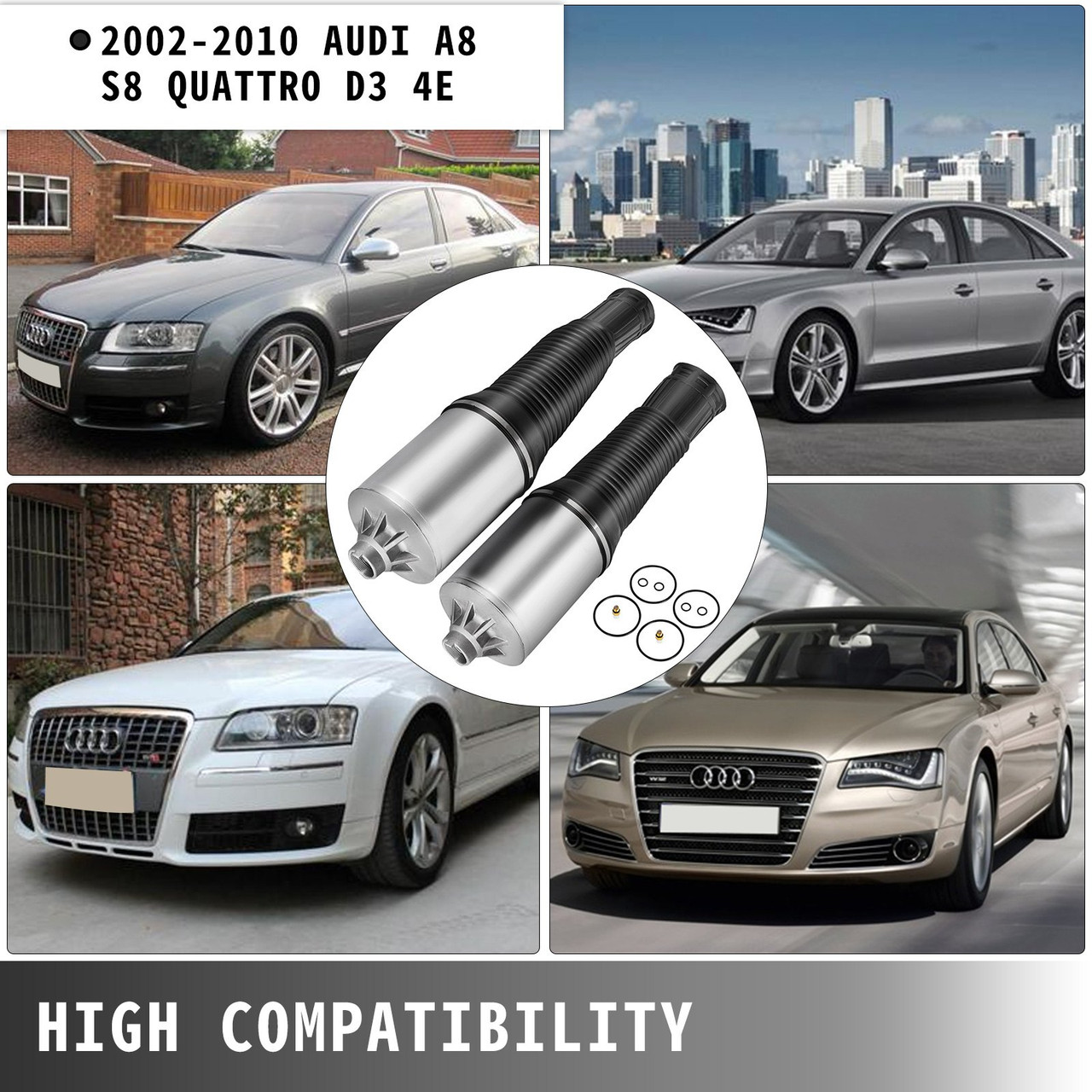 2x Air Suspension Repair Kit For Audi A8 S8 Quattro D3 4E 2002-10 Front L+R New