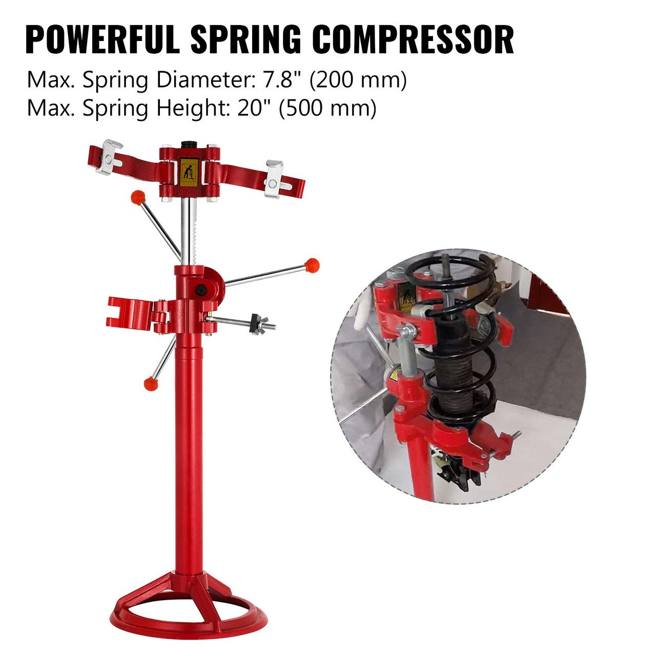 20 Hand Operate Strut Coil Spring Press Compressor Auto Equipment Red New