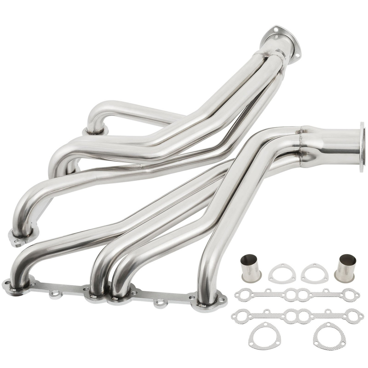 Stainless Steel Exhaust Header 66-87 Chevy/GMC SBC Pickup Truck SUV Jimmy/Blazer