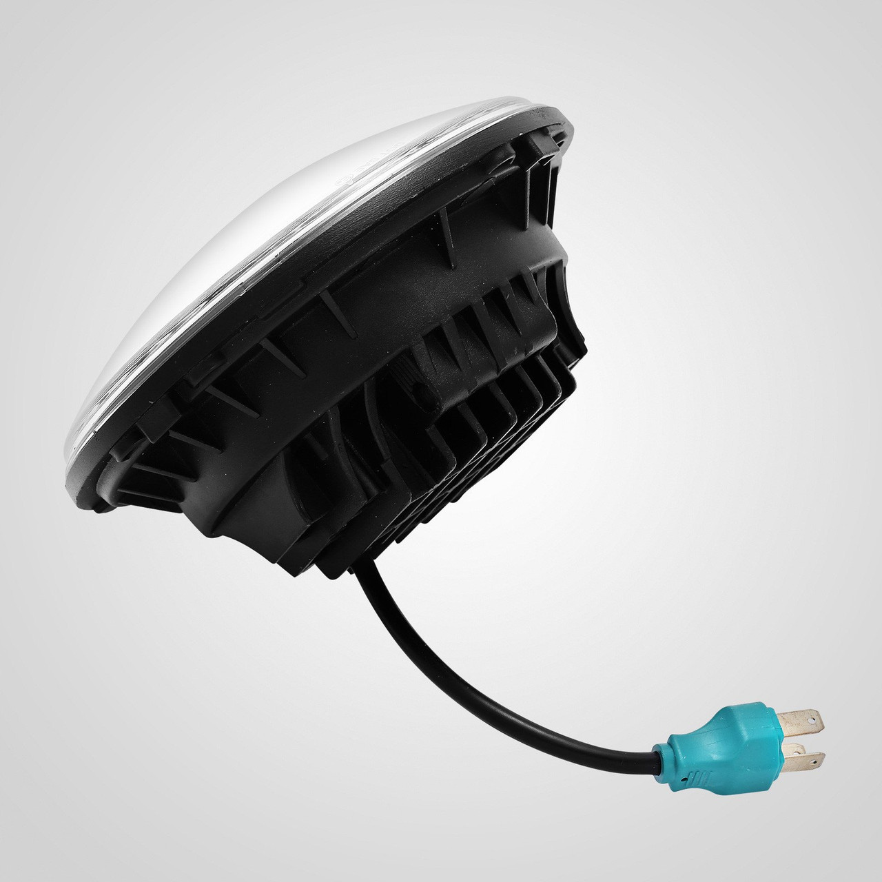 2pcs 7" For Jeep Wrangler Led HeadLight Halo Angle Eyes for 97-2016 JK TJ LJ