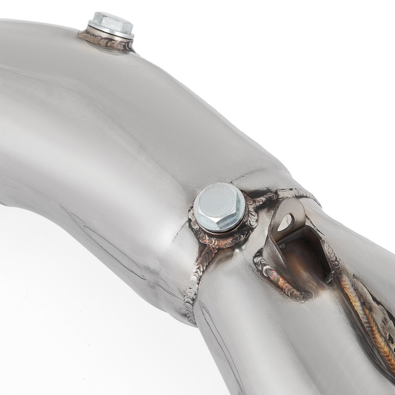 Polished Exhaust Down Pipe For 11-12 BMW E82 E88 E90 E92 N55 B30 Single Turbo