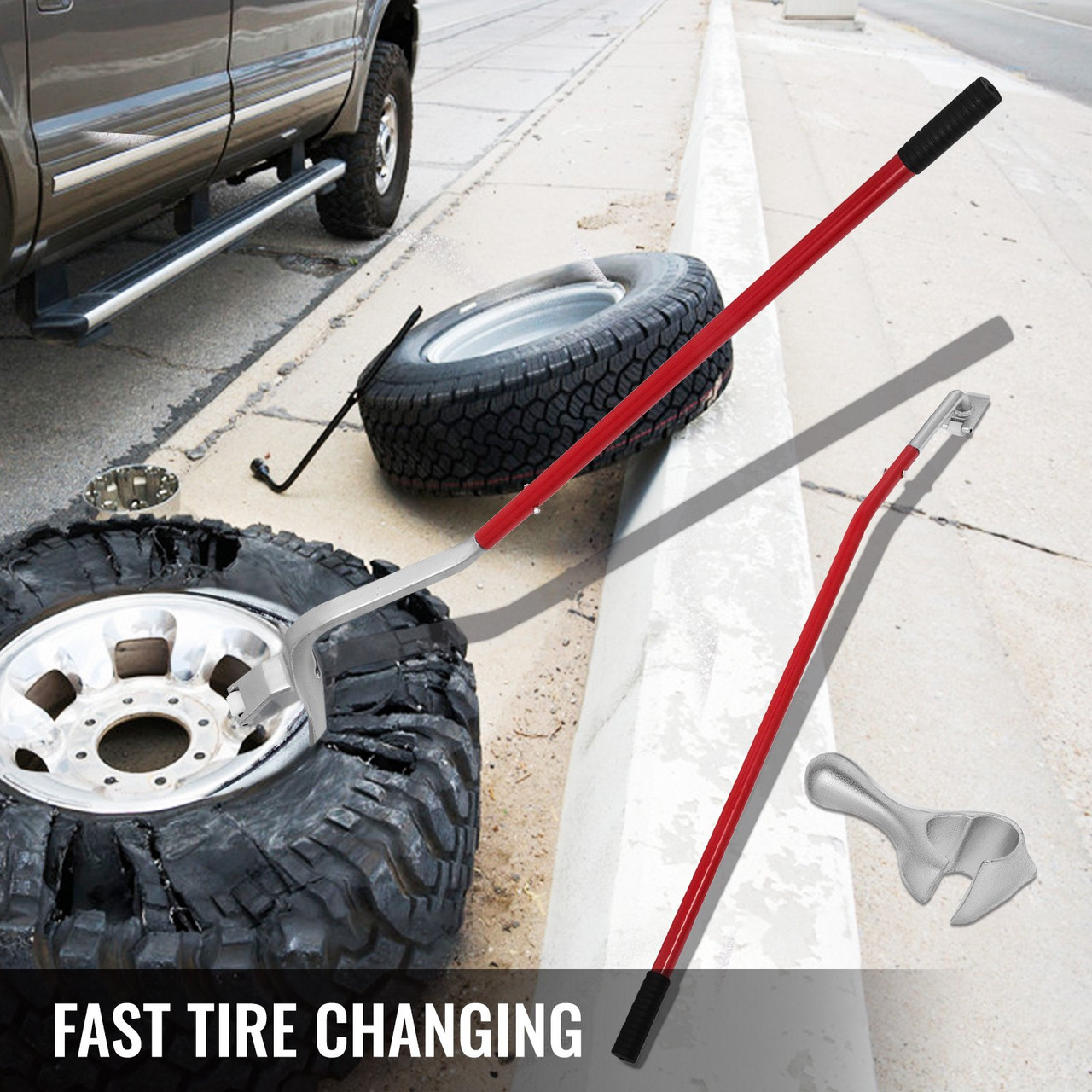 17.5" to 24" Tire Changer Mount Demount Tool Tools Tubeless Truck Bead Red