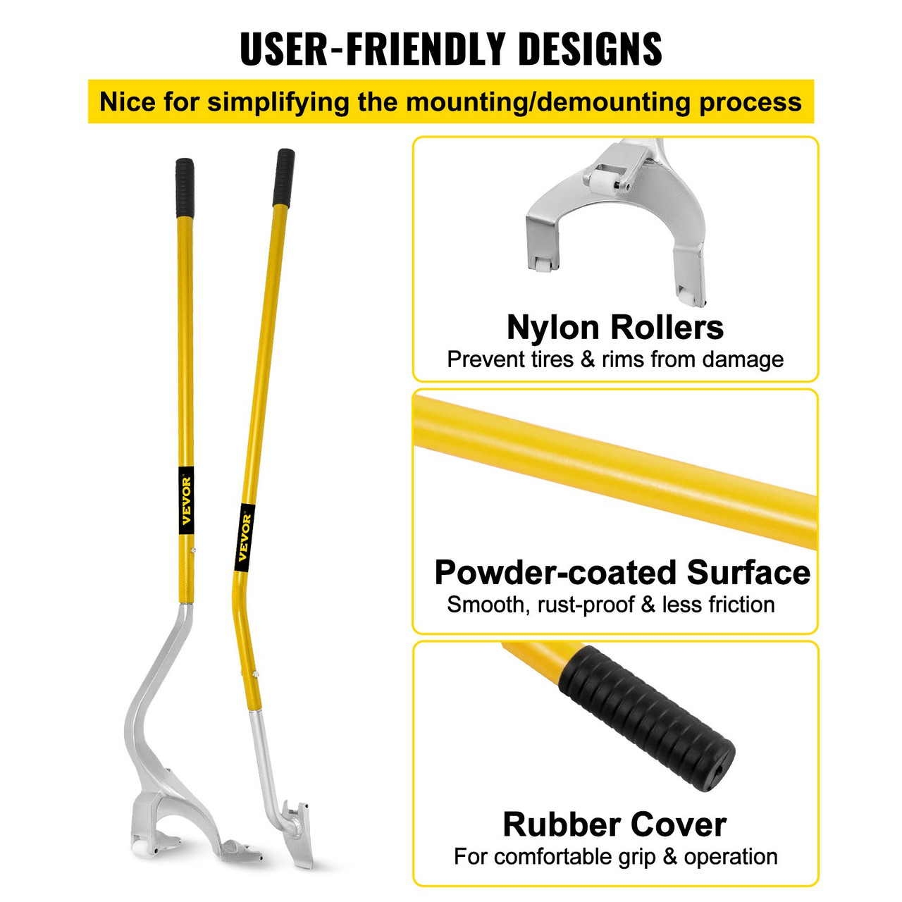 Tire Changer Tire Mount Demount Tool Yellow