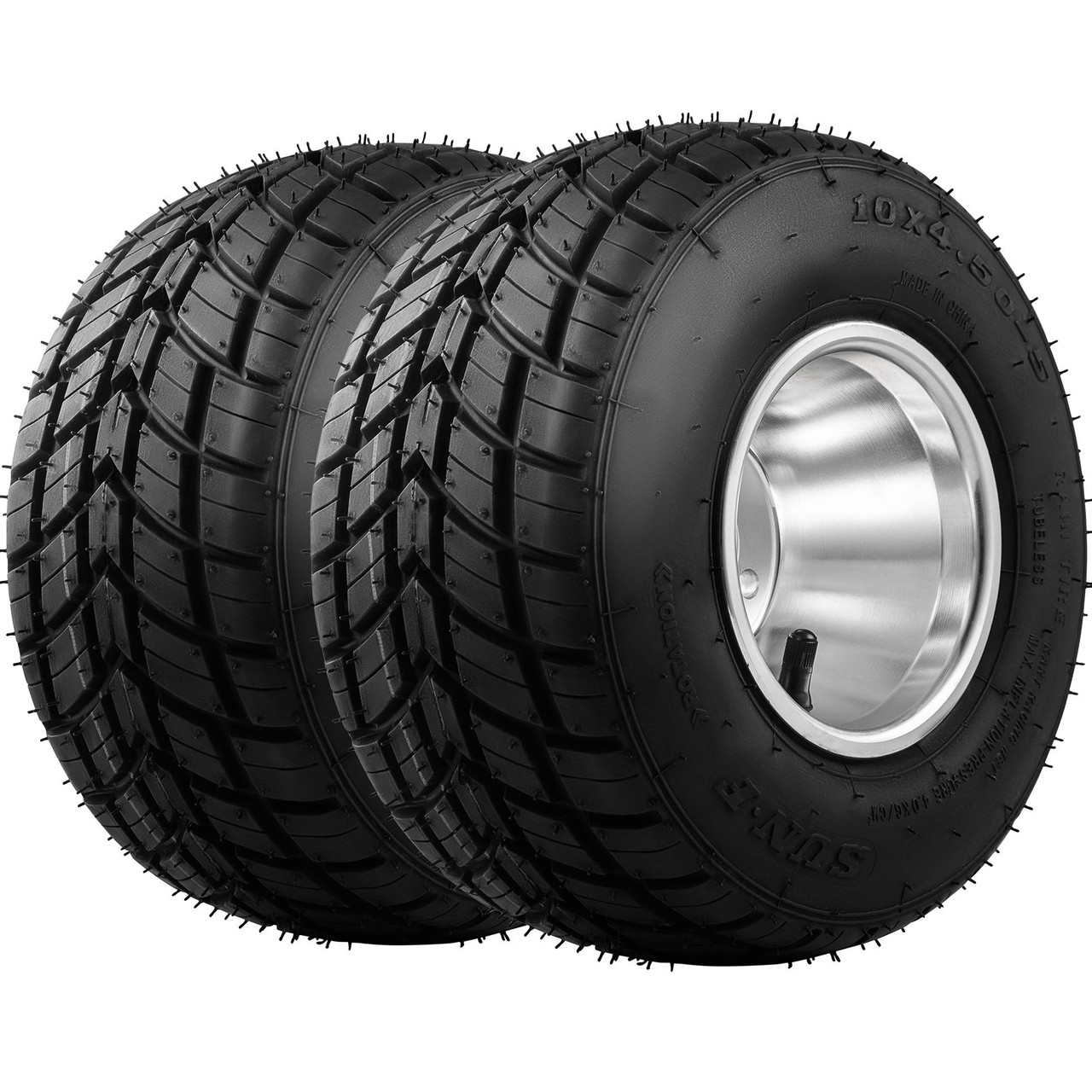 Go Kart Tires and Rims, 2pcs Front Tires Rims, Go Cart Wheels and Tires ...