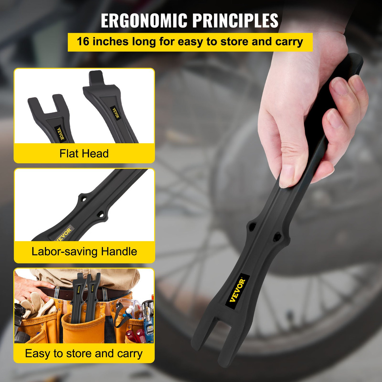 Motorcycle Tire Iron Tire Changing Spoons 11 Inch Motorcycle Tire Spoons