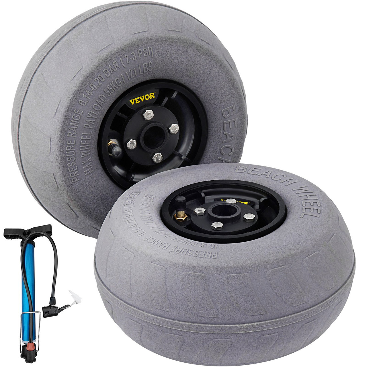 Balloon Beach Wheels Replacement Beach Tire 9" PVC 77LBS Payload Capacity