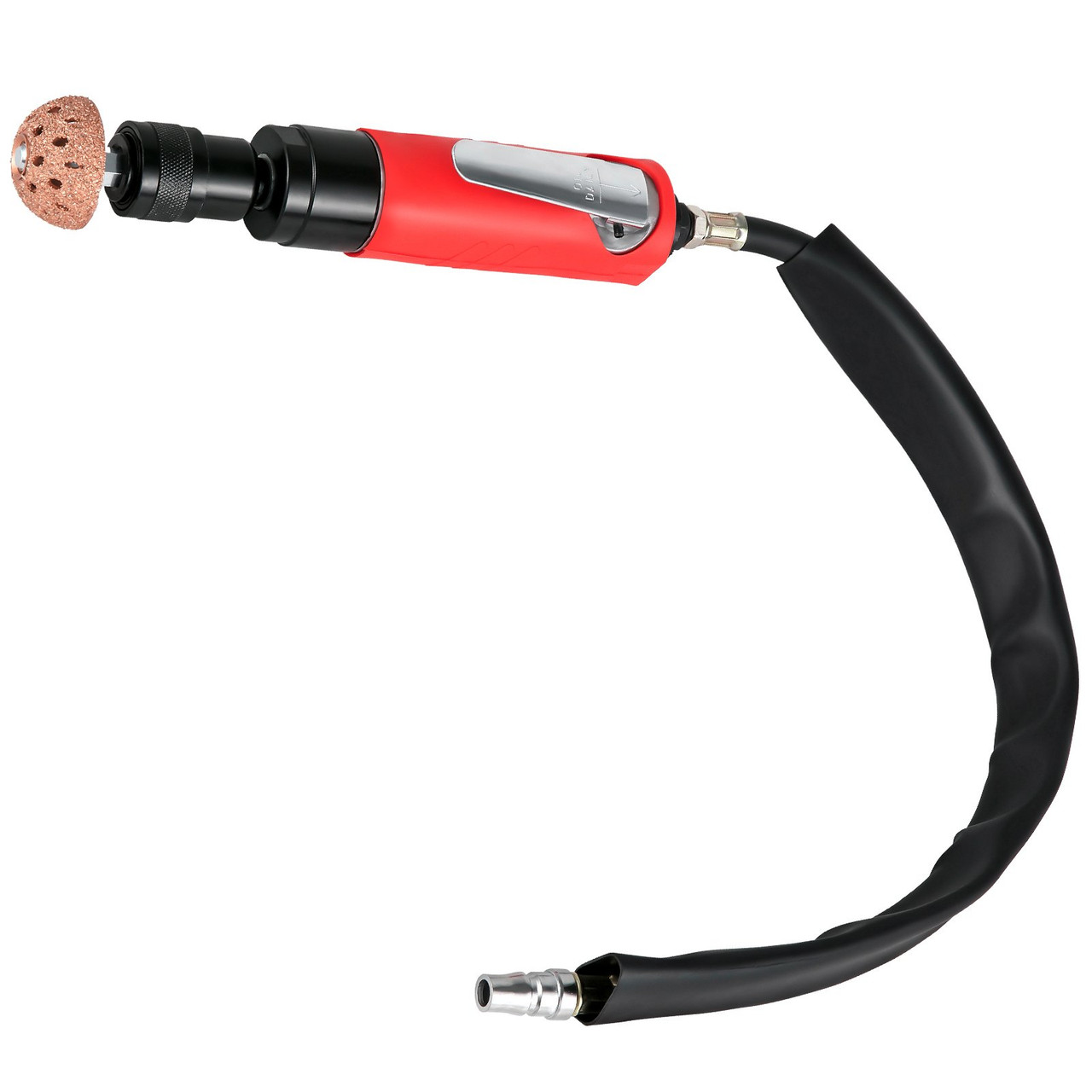 Air Tire Buffer, 2500rpm Low Speed Tire Buffer, 35 mm Pneumatic Buffing Tool, Variable Speed Tire Grinder With Whip Hose, Tire Repair Buffing Wheel For Inner Liner Cleaning, Reaming And Drilling