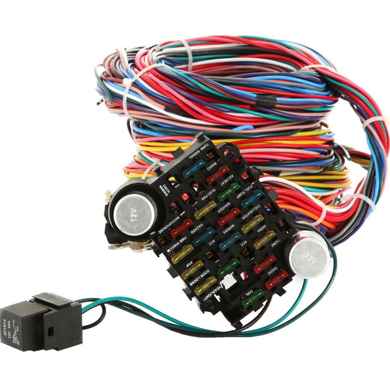 21 Circuit Wiring Harness Kit Long Wires Wiring Harness 21 standard Color Wiring Harness Kit