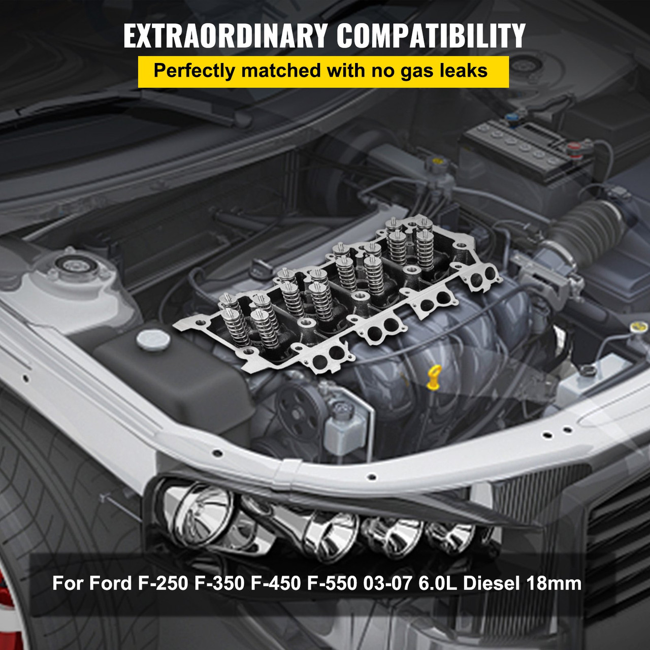 New Ford 6.0 Turbo Diesel Truck Cylinder Head 18mm Bare Casting No Core