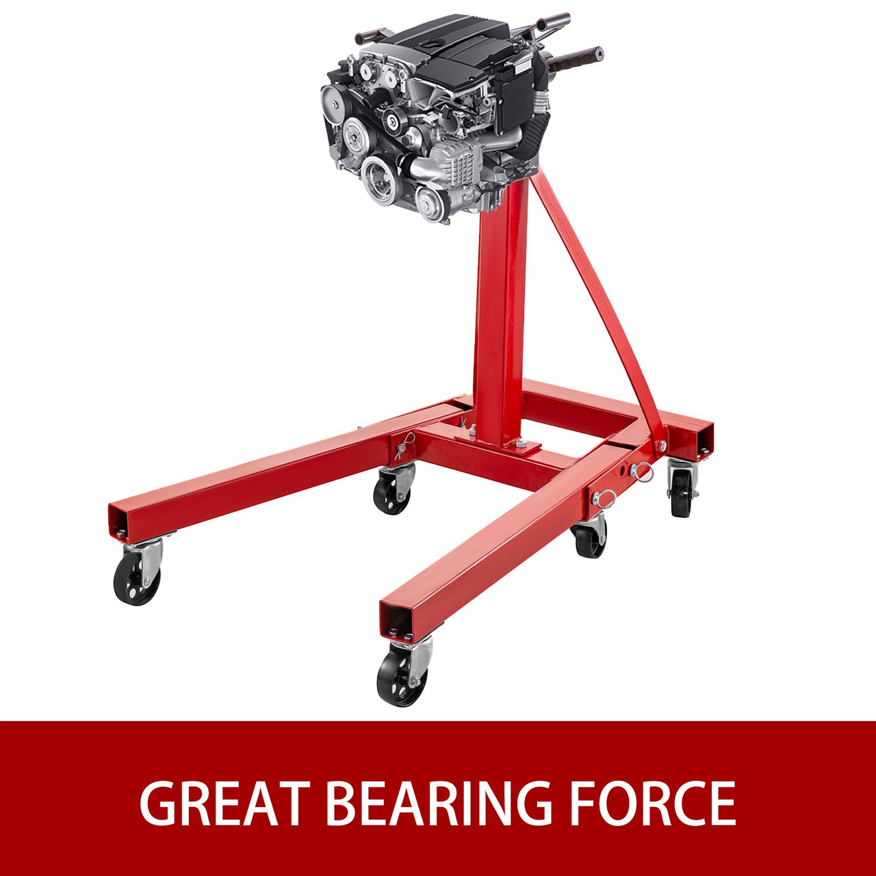 2000 Lb Engine Stand | Folding Motor Hoist Dolly Mover Auto Repair Rebuild Jack