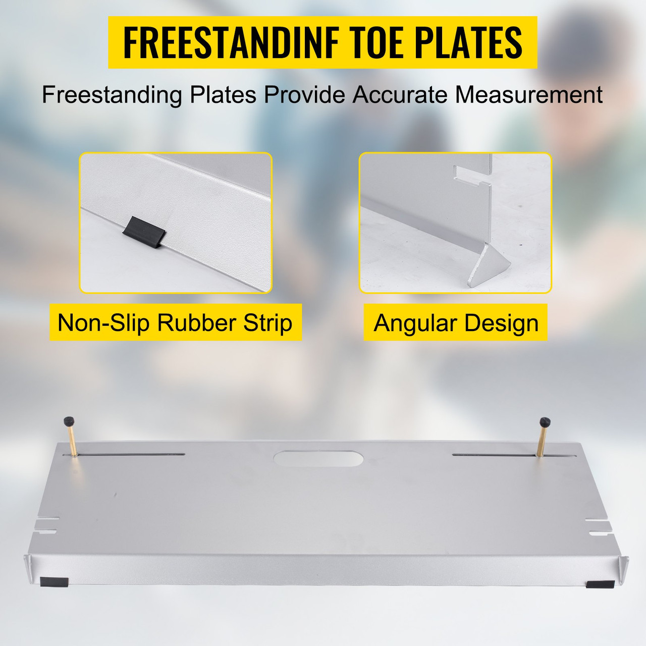 Wheel Alignment Tool, 4 Probes Toe Plates, Double 16 ft Measure Tapes, Stands Off Alignment Tools Automotive, Aluminum Alloy Toe Alignment Tool, Wheel Alignment Tool for Camber Caster