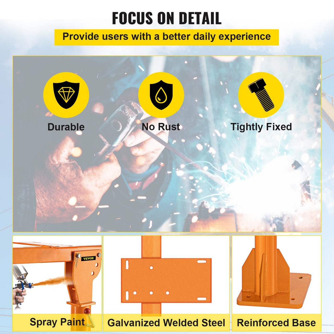 Davit Crane, 1100 lbs Truck Crane, Wireless Remote Control Dock Crane, 110V 360Ã¸ Swivel Electric Crane for Truck, Crane Hitch for Lifting Goods in Construction, Forestry, Factory, and Transport