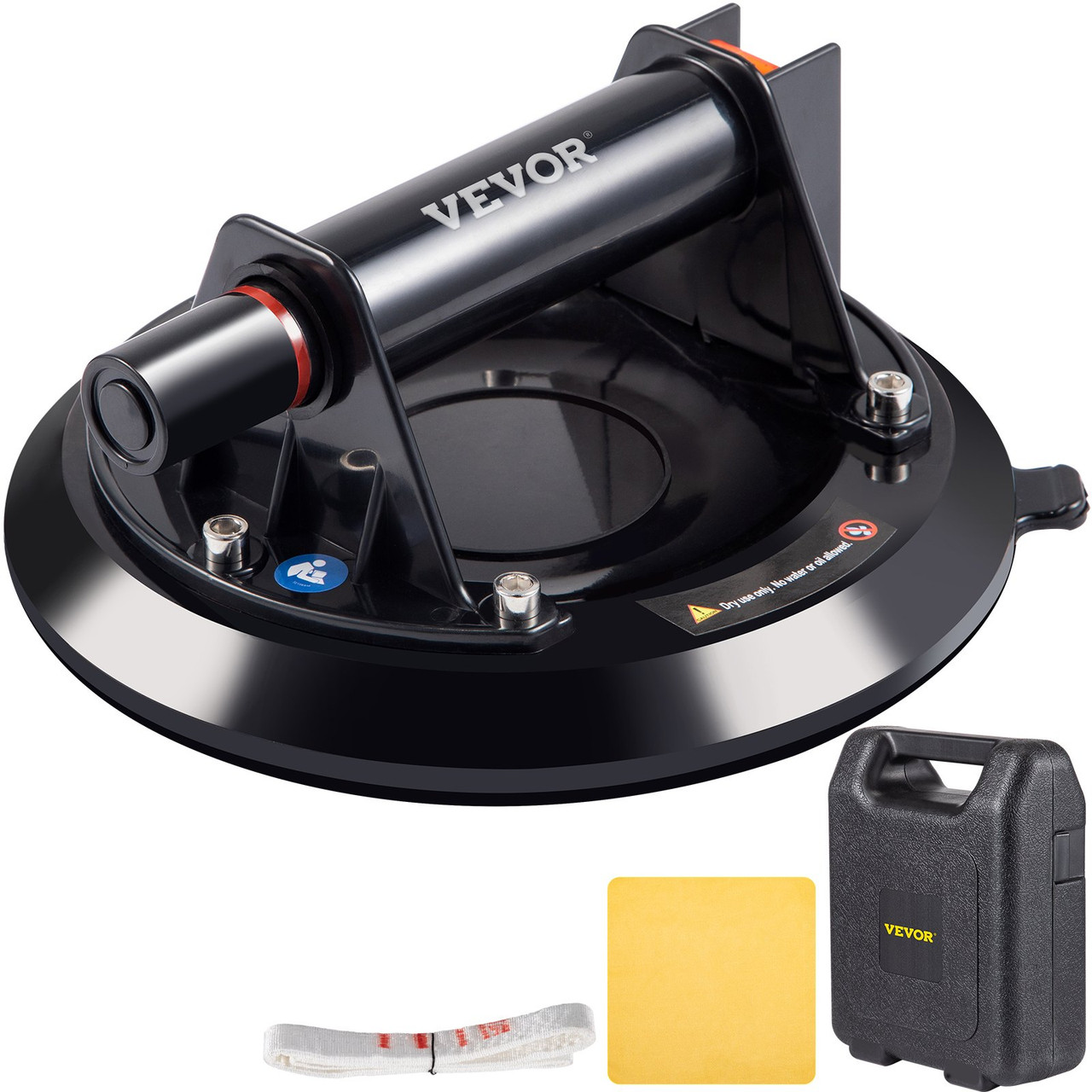 Stone Seam Setter, 8" Ratcheting Seam Setter, Adjustable Suction Cup Seam Setter, Professional Countertop Installation Tool 203 mm, for Seam Joining & Leveling of Granite, Stone, Marble, Slab