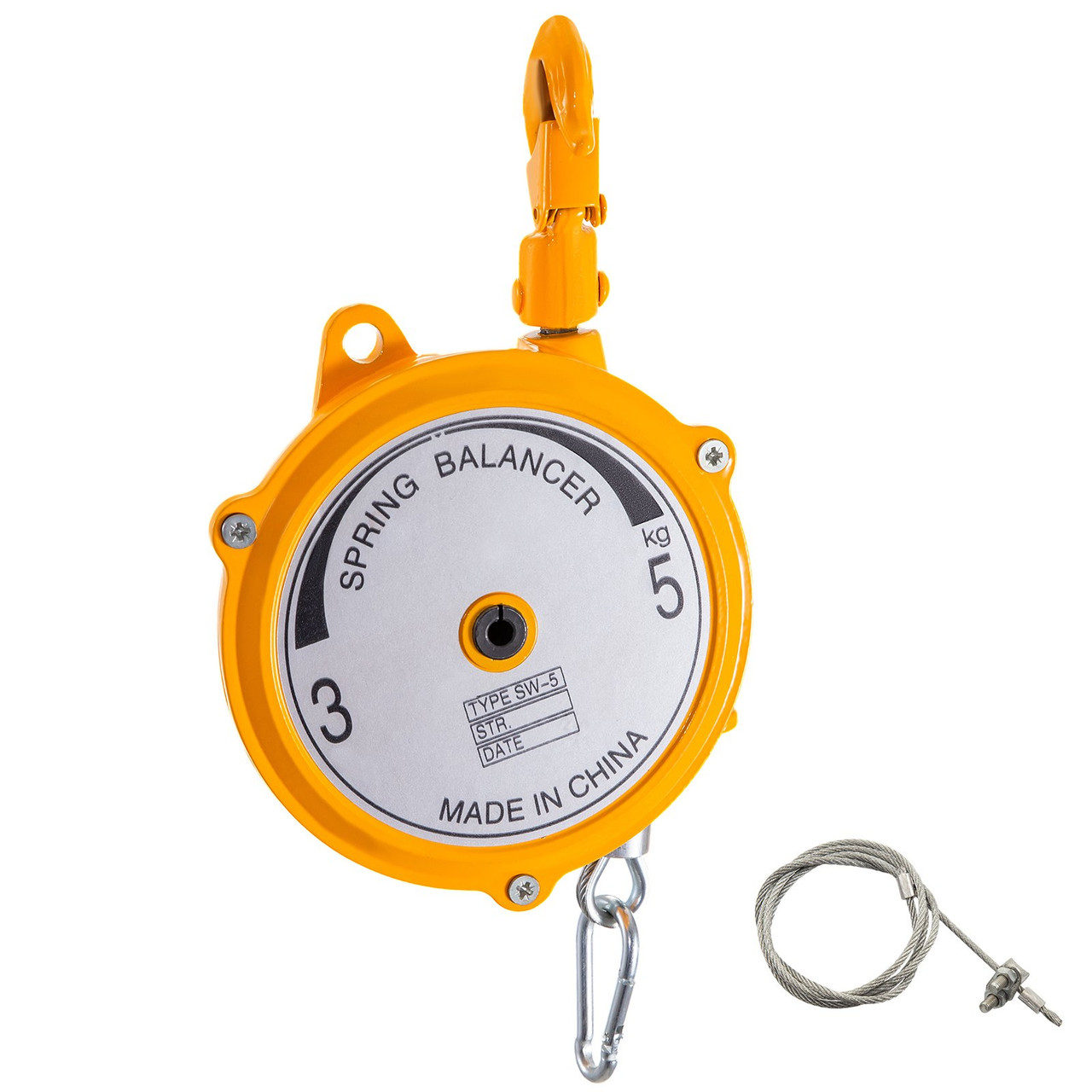 Spring Balancer Retractable Tool Holder7-11lbs(3-5kg) Hanging Equipment Yellow