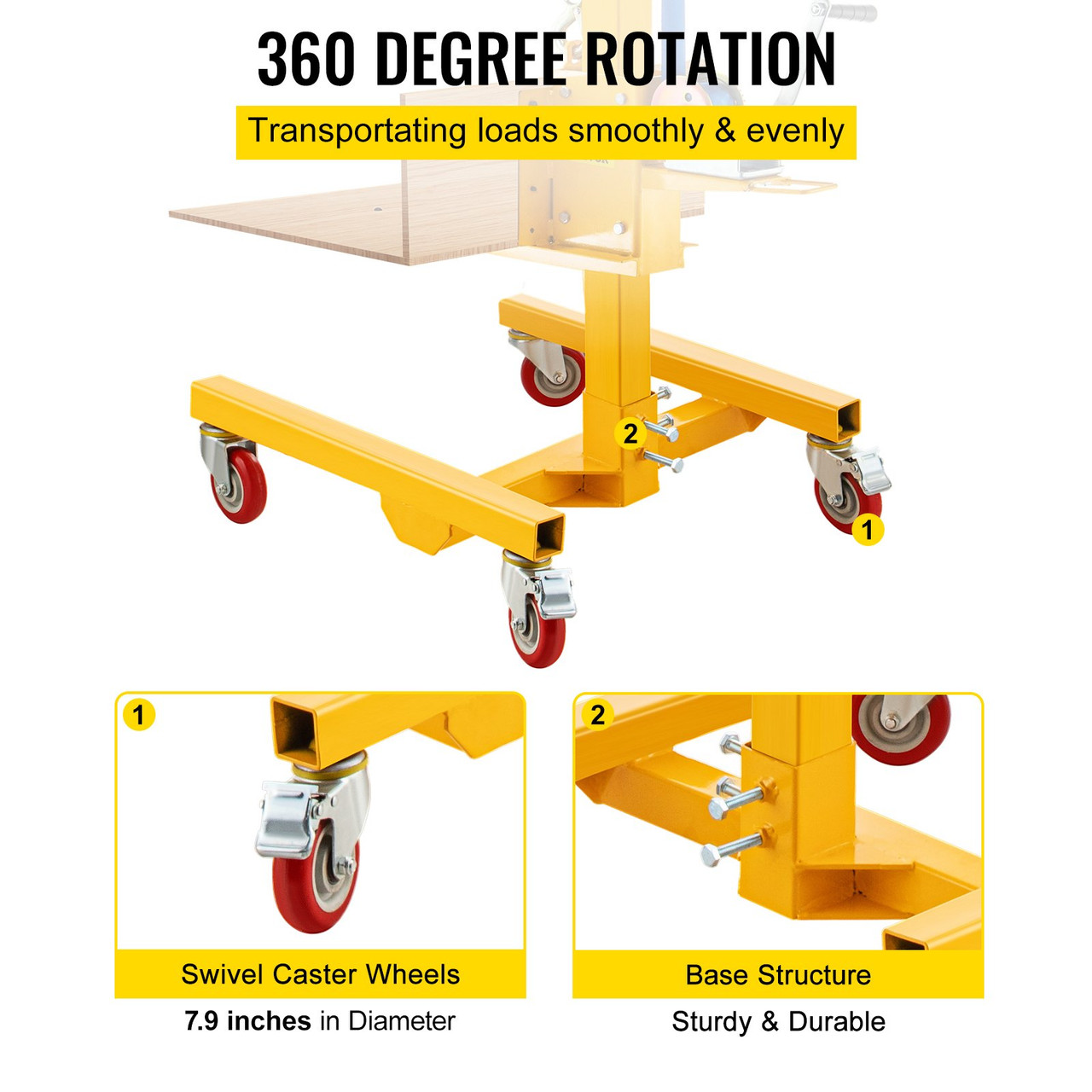 4W x 6H Rotating Sign Holder Green Edge with Swivel Base