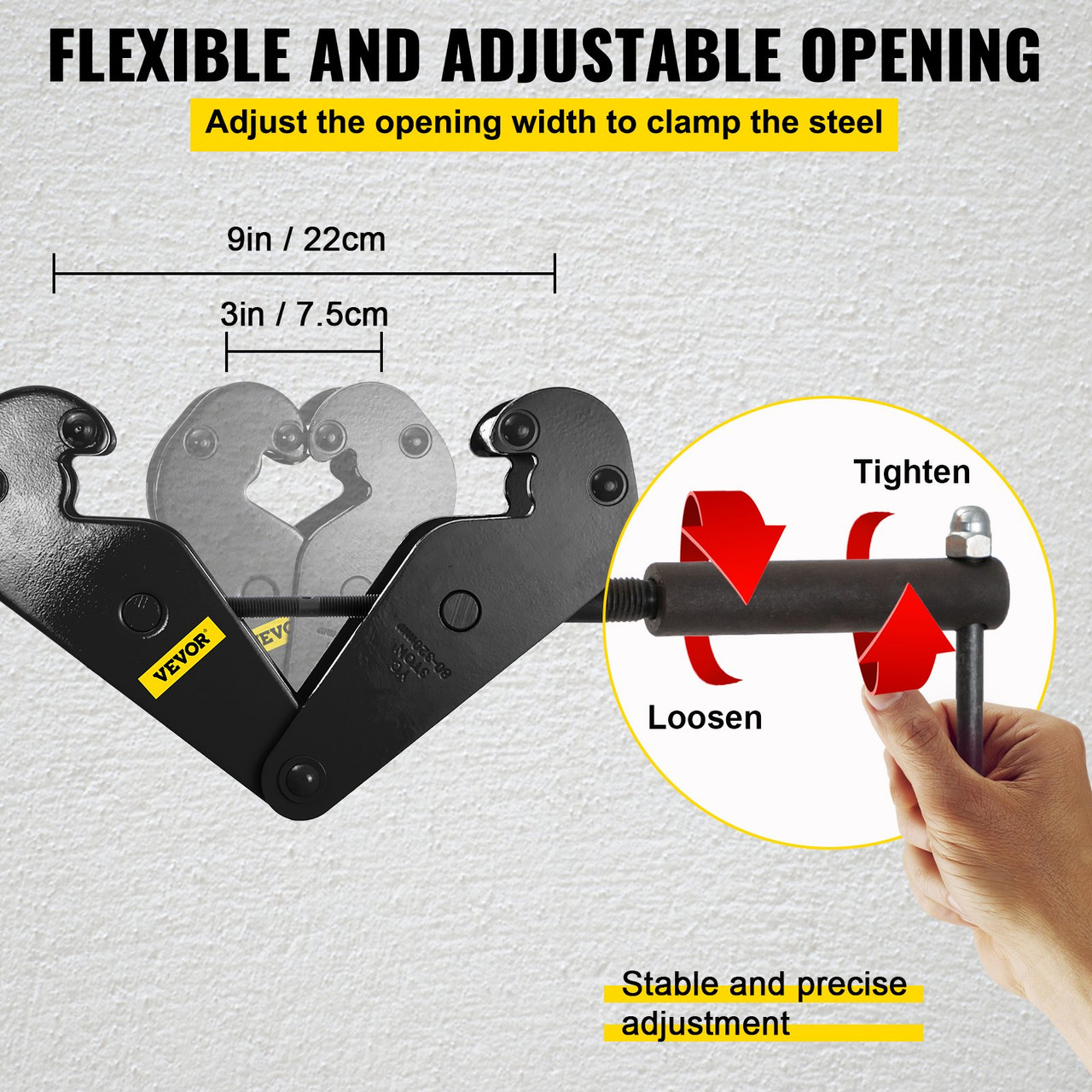 Beam Clamp I Beam Lifting Clamp 4400lbs/2tonheavy Duty Beam Hangers In Black