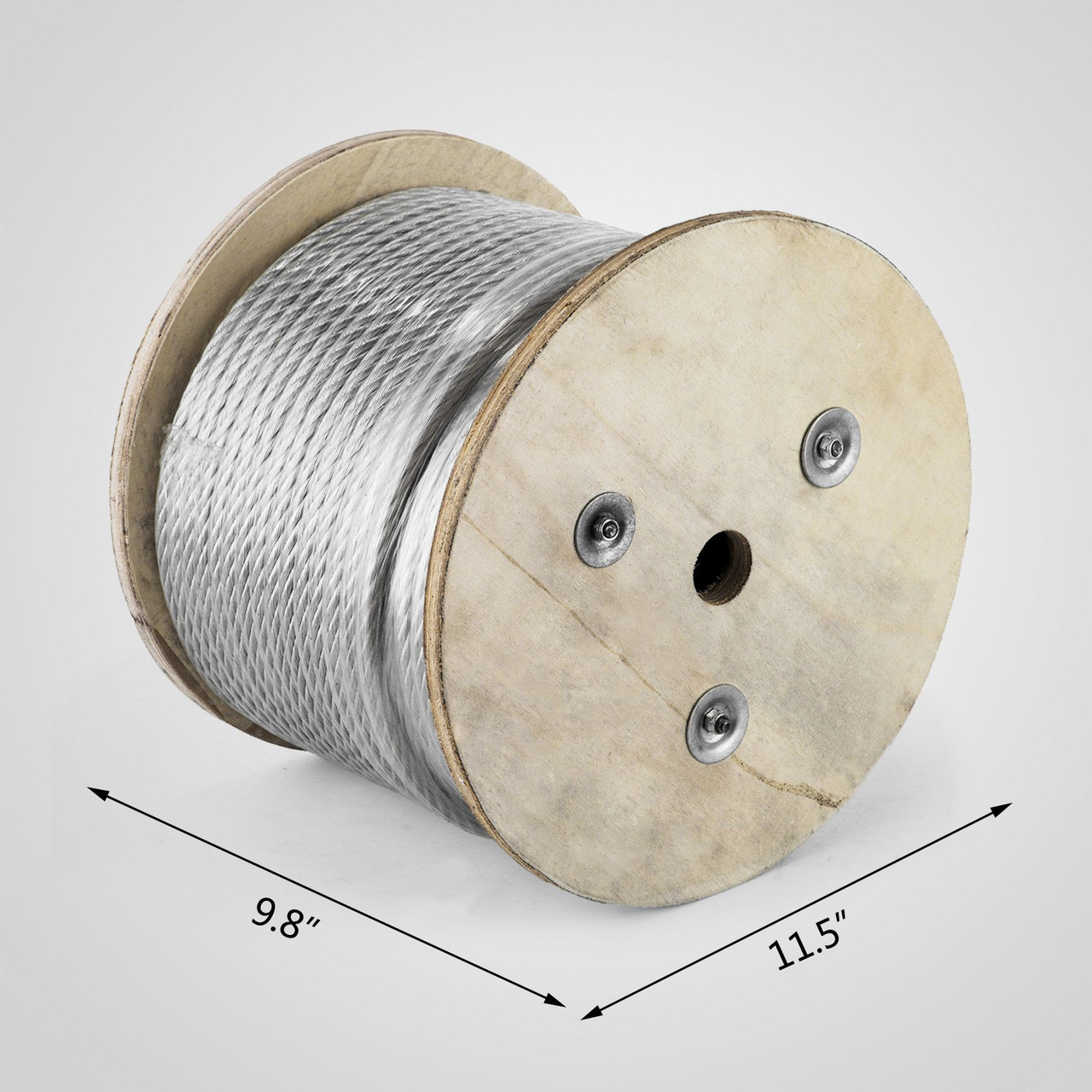 3/8" 7x19 GALVANIZED AIRCRAFT STEEL CABLE WIRE ROPE 250 FEET