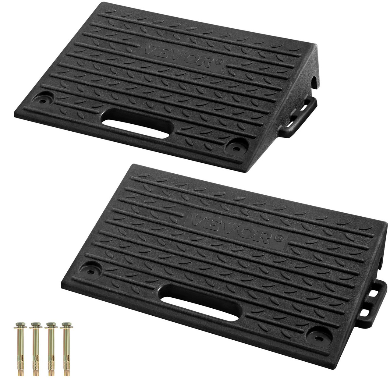 Kerb Ramp Rubber Threshold Ramp 4" Rise for Wheelchair Access Ramp-2 PCs